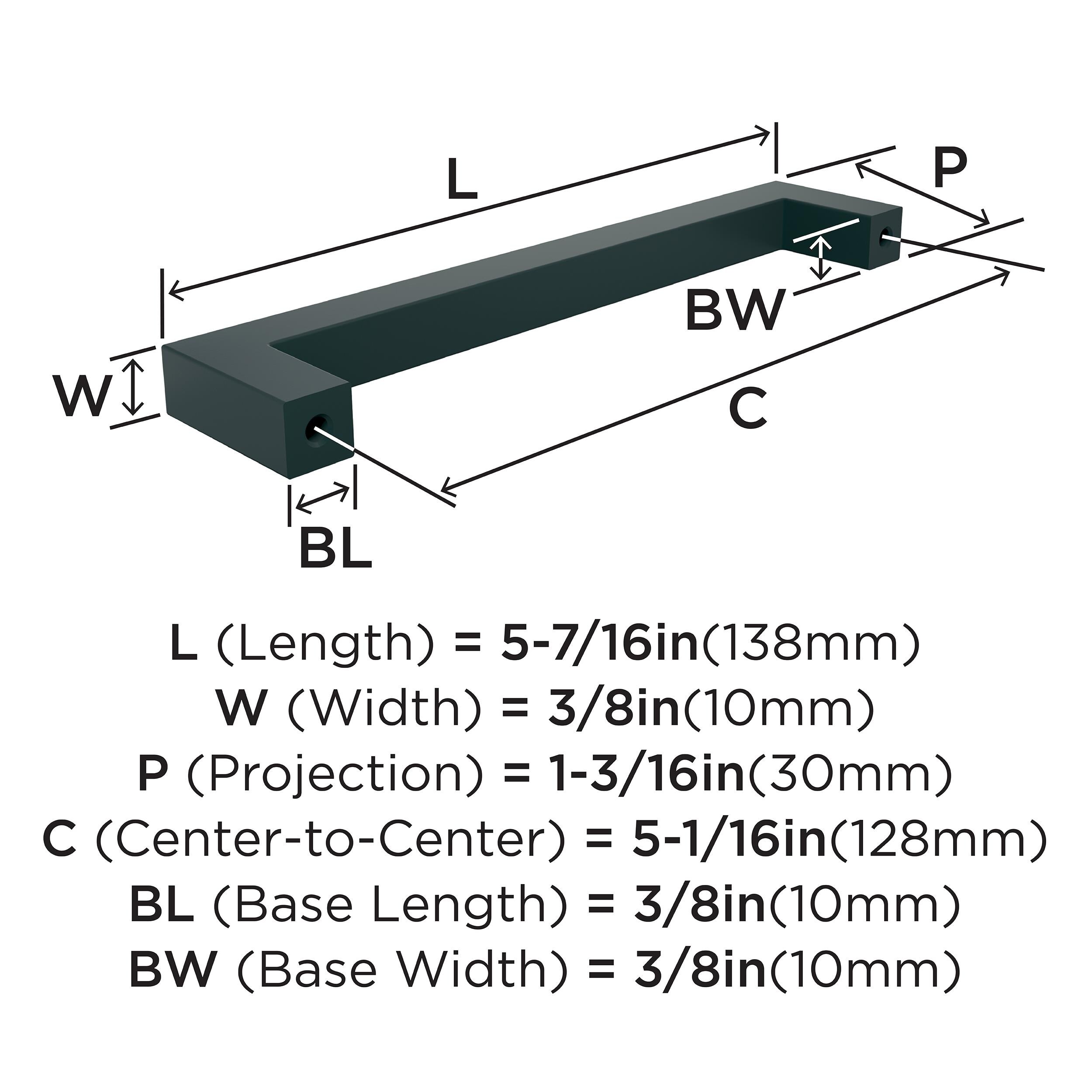 Amerock 10VMP36571FB Cabinet-Pulls - View #6