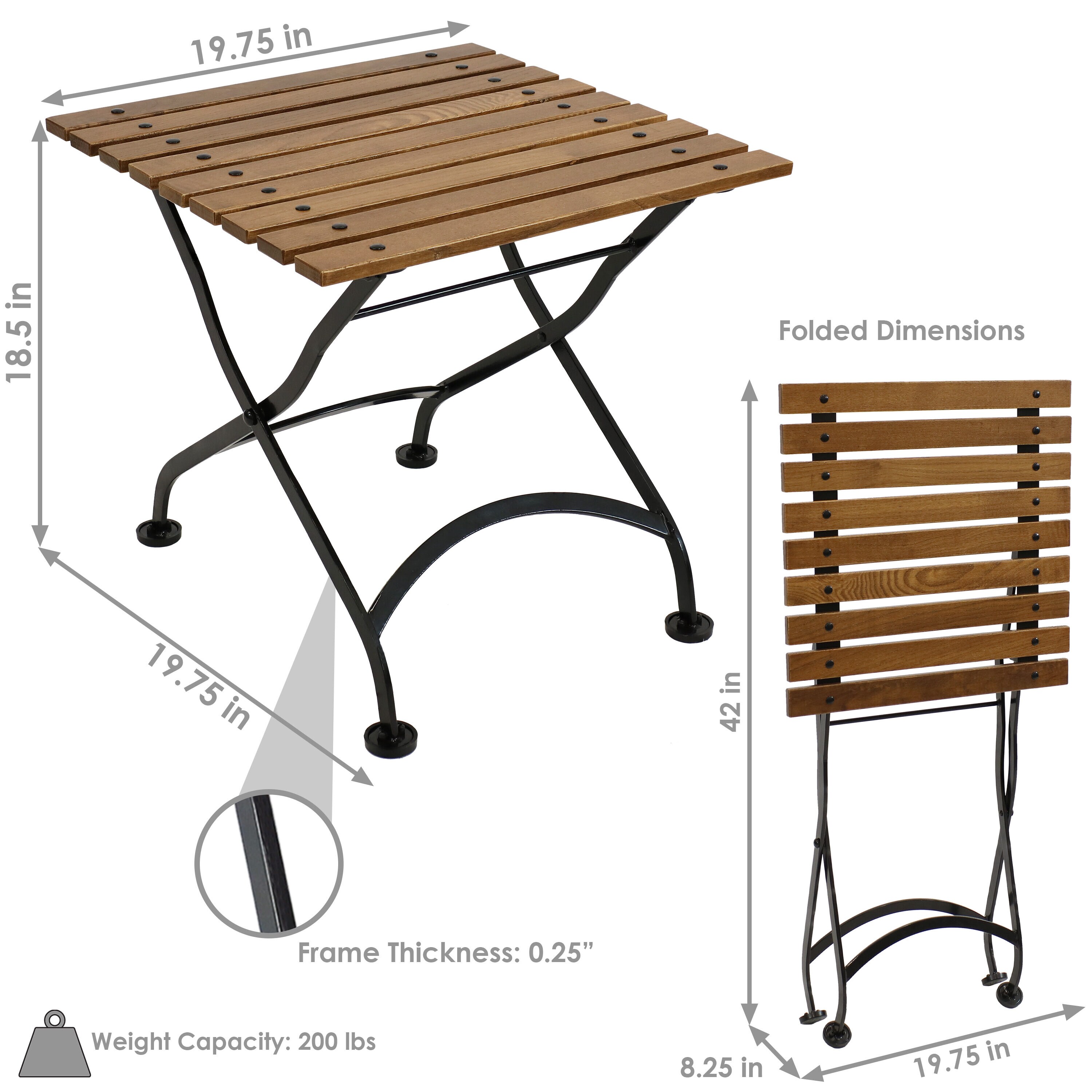 Sunnydaze Decor DMR-844 Folding-Tables - View #4