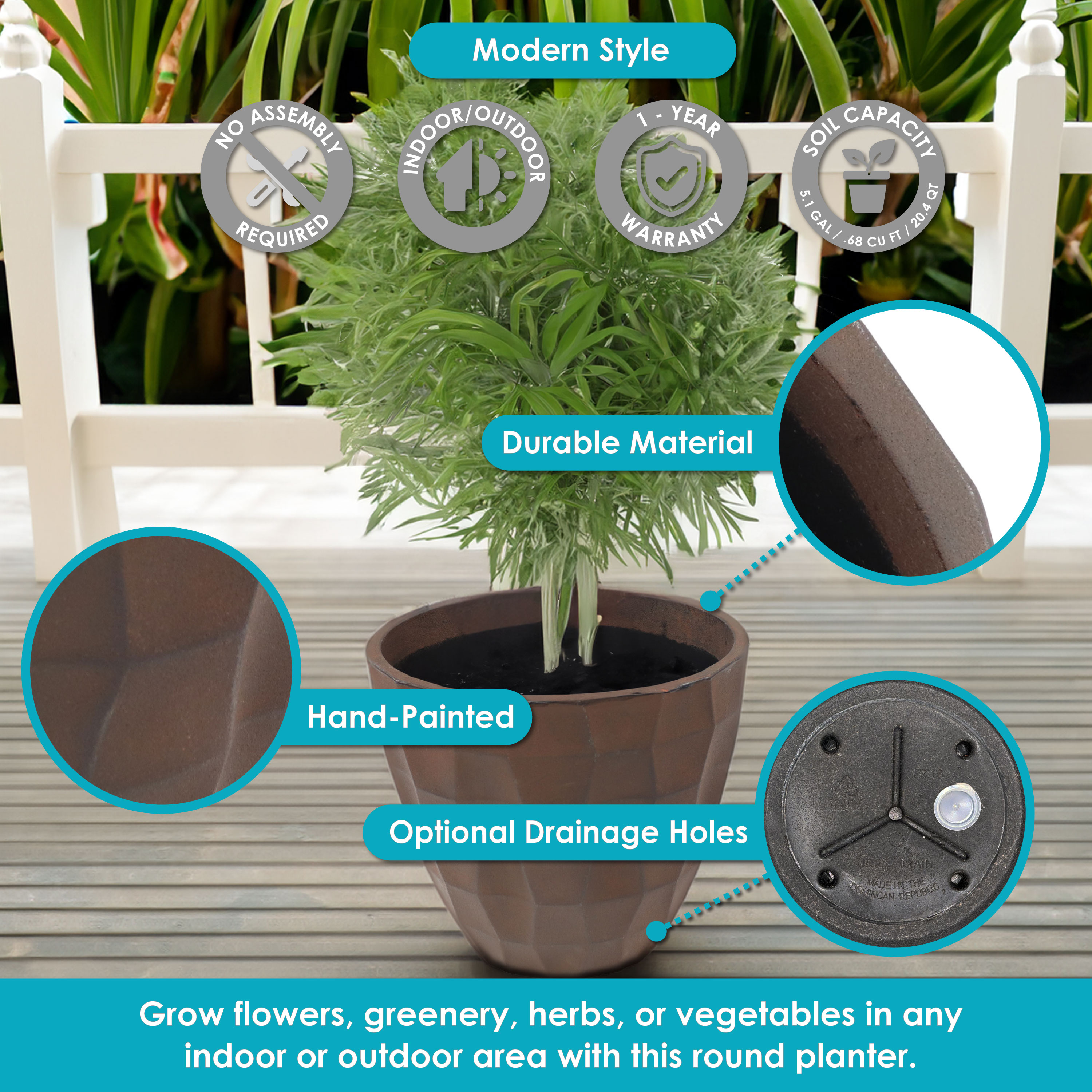 Sunnydaze Decor DG-946 Planter-Window-Box - View #6