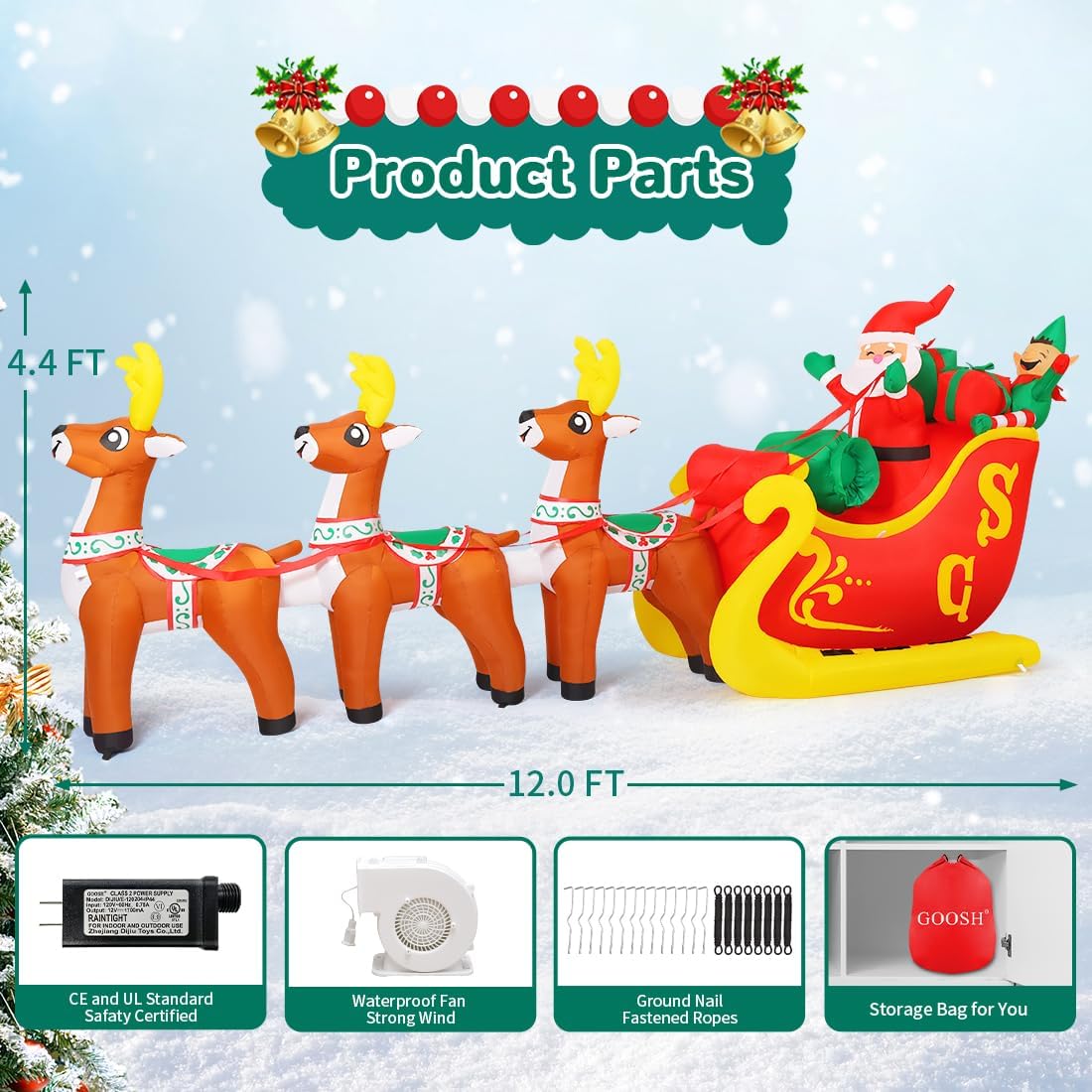 GOOSH DJ-SD-27176 Christmas-Inflatables - View #5