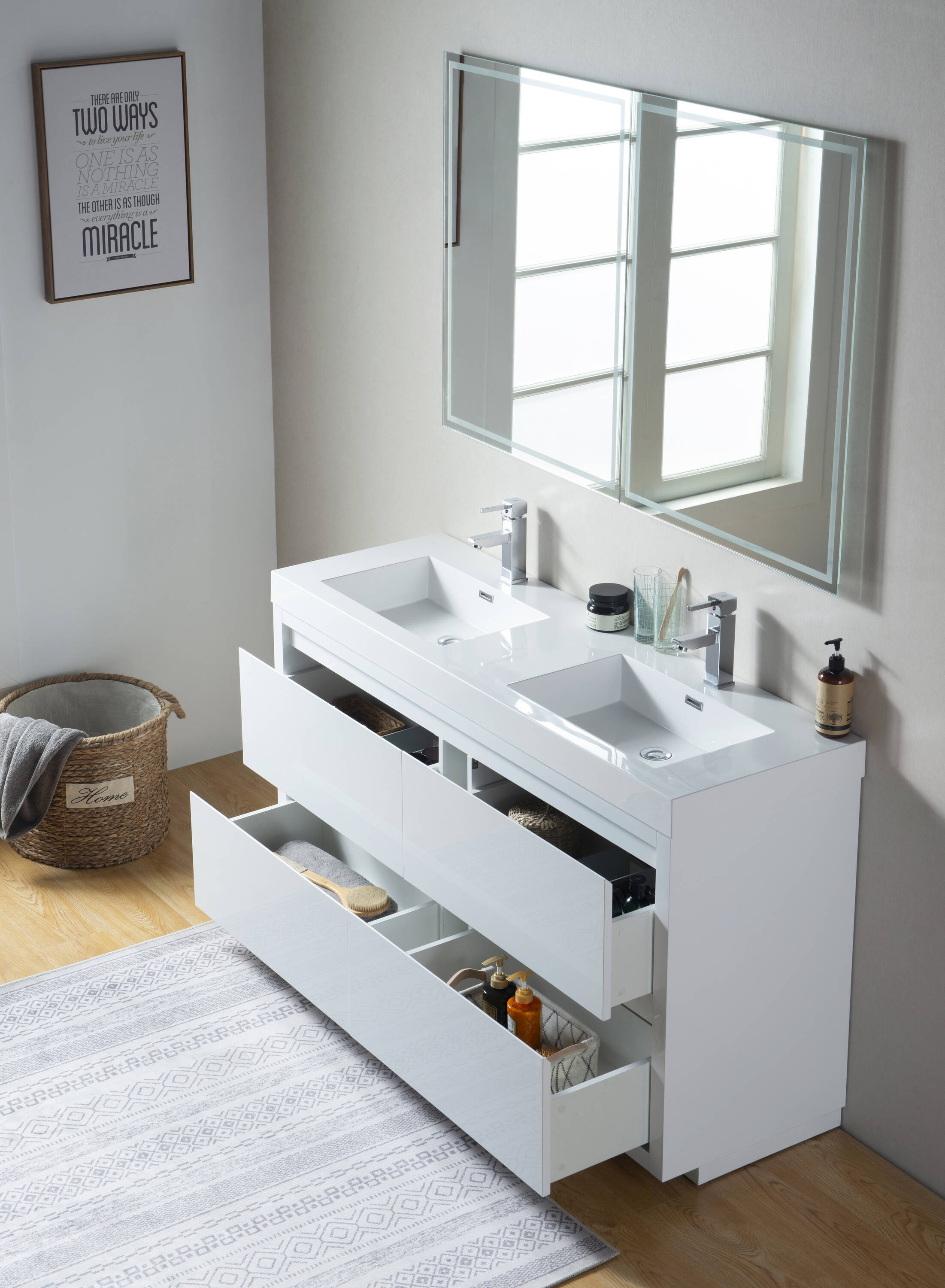 Vanity Art VA6060DWF Bath-Vanity-Combo - View #9