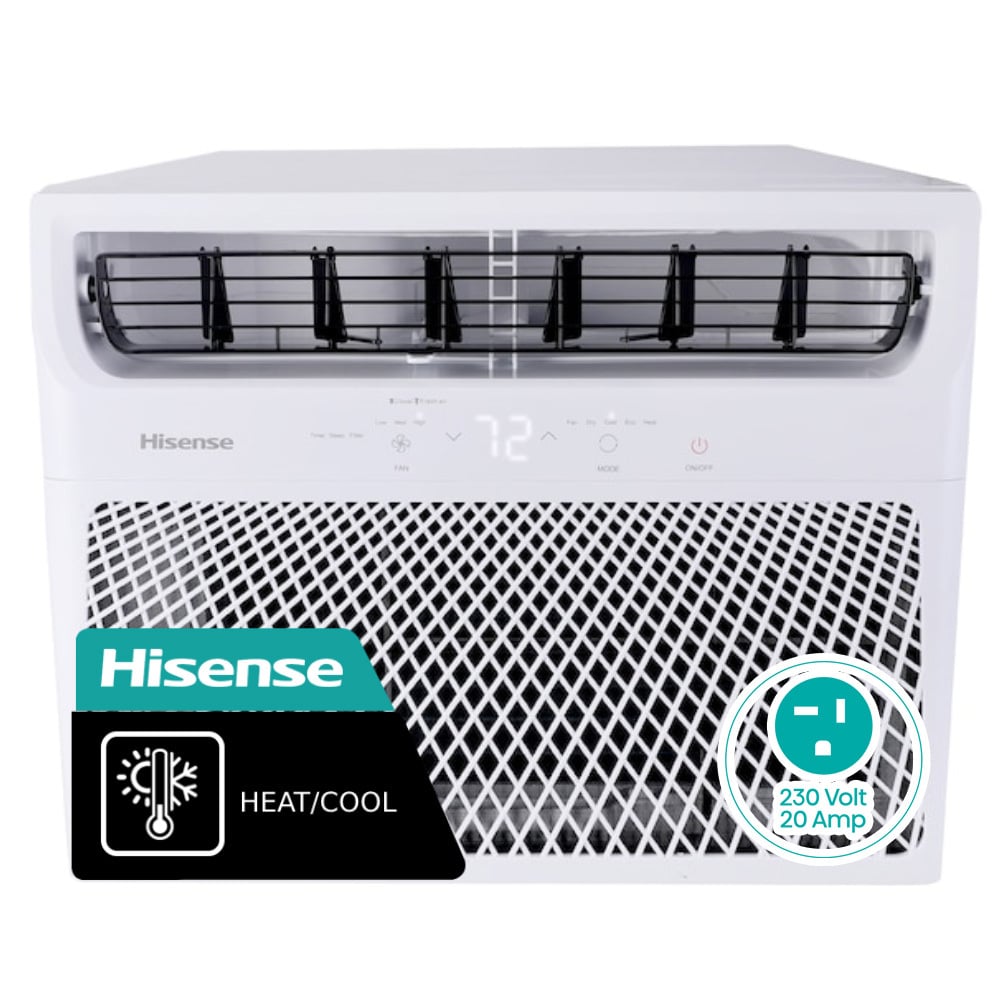 Hisense 1000-sq ft Window Air Conditioner with Heater and Remote (230-Volt;  18000-BTU)