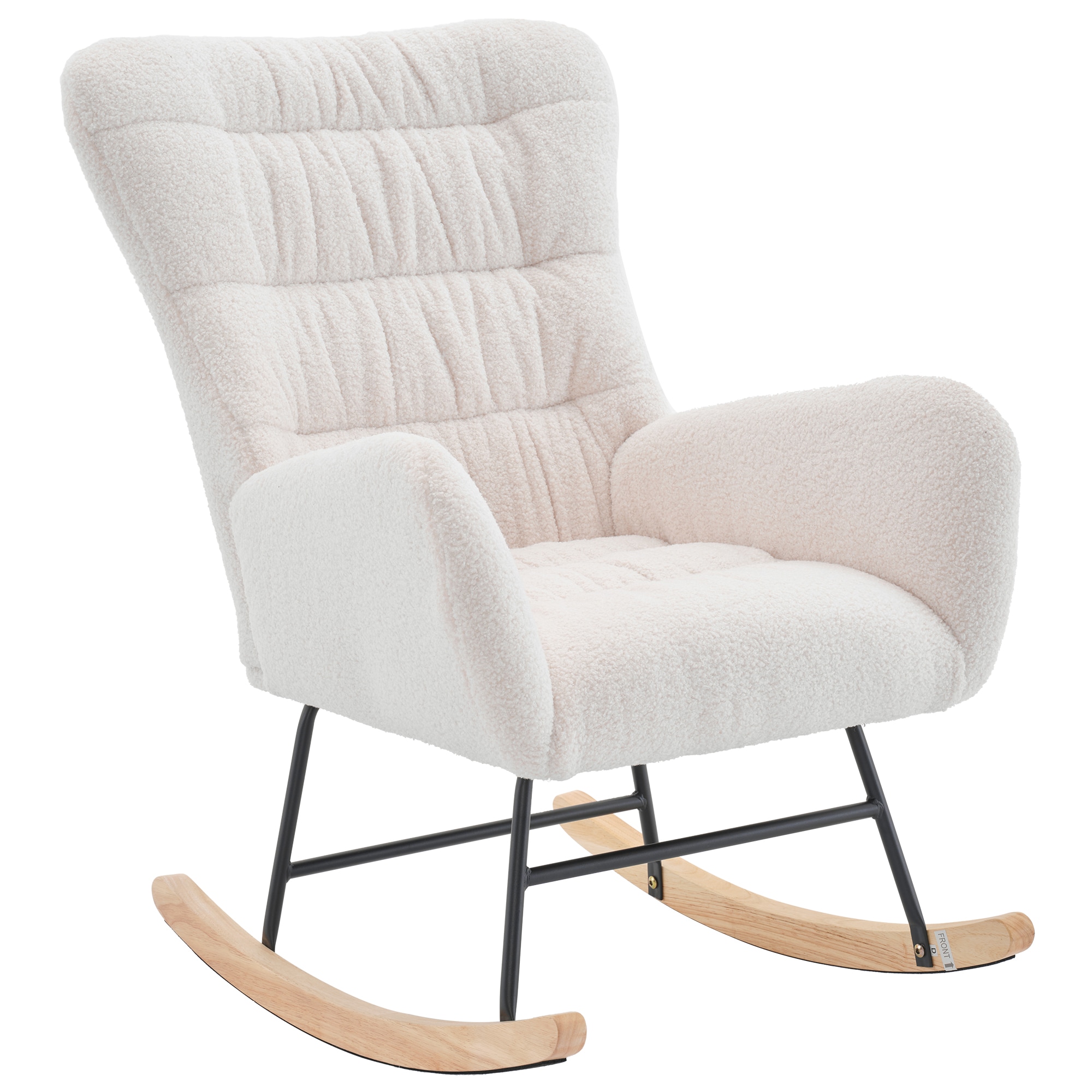 Poly furniture S1-CHAIR-4 Modern White Rocking Chair