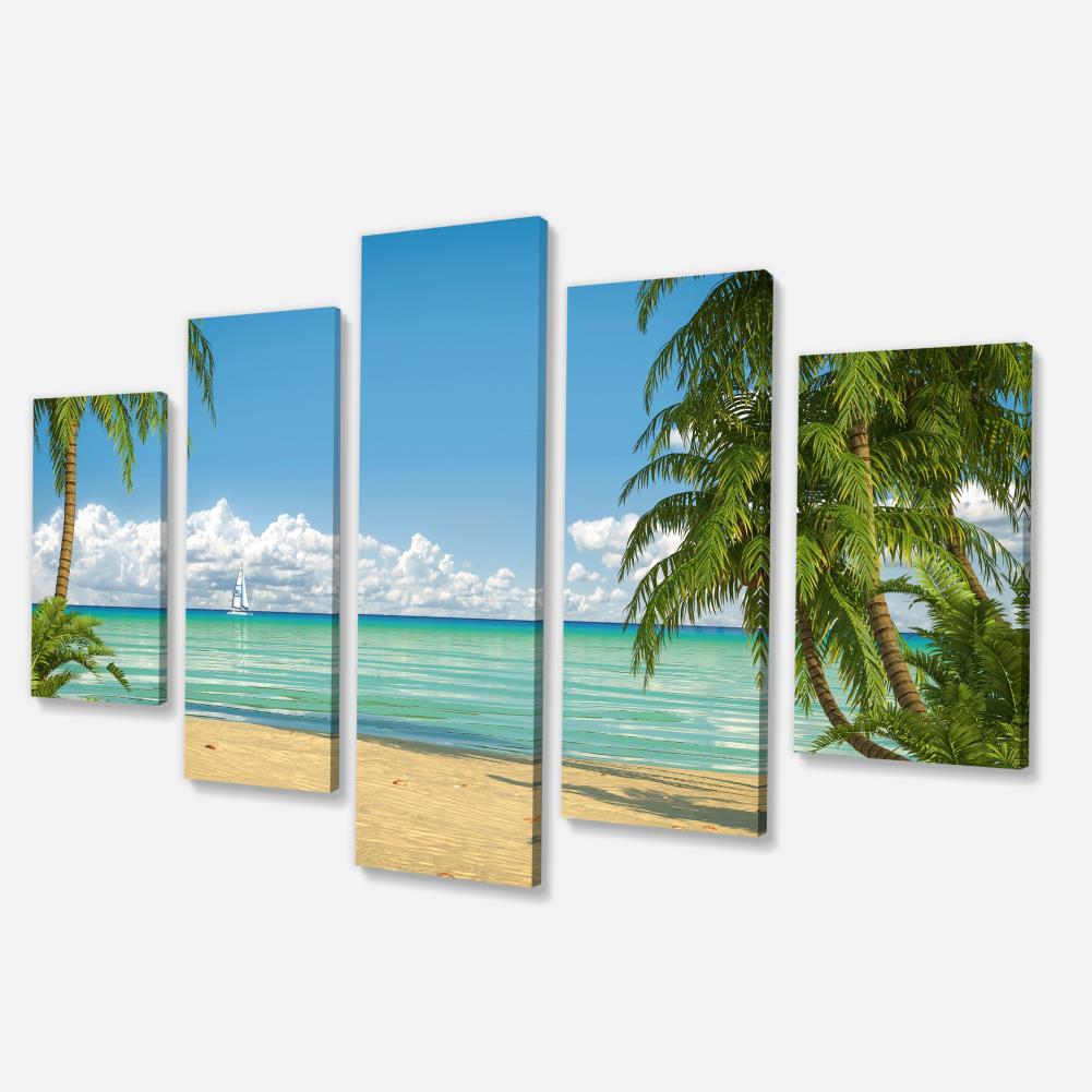 Designart 32-in H x 60-in W Coastal Print on Canvas at Lowes.com