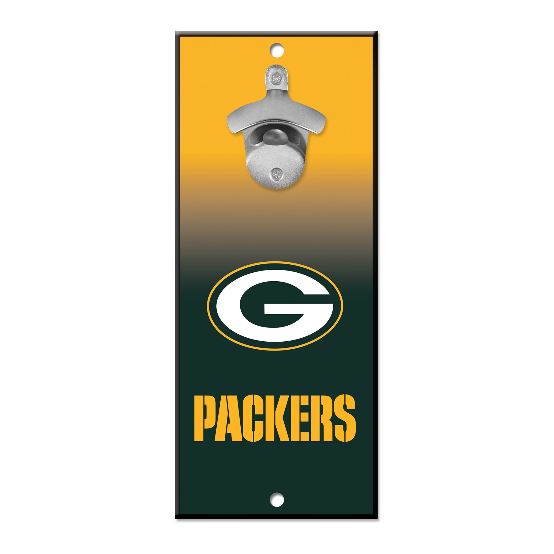 WinCraft Sports Green Bay Packers NFL FAN CAVE SIGN 12-in x 5-in Wood Residential Sign