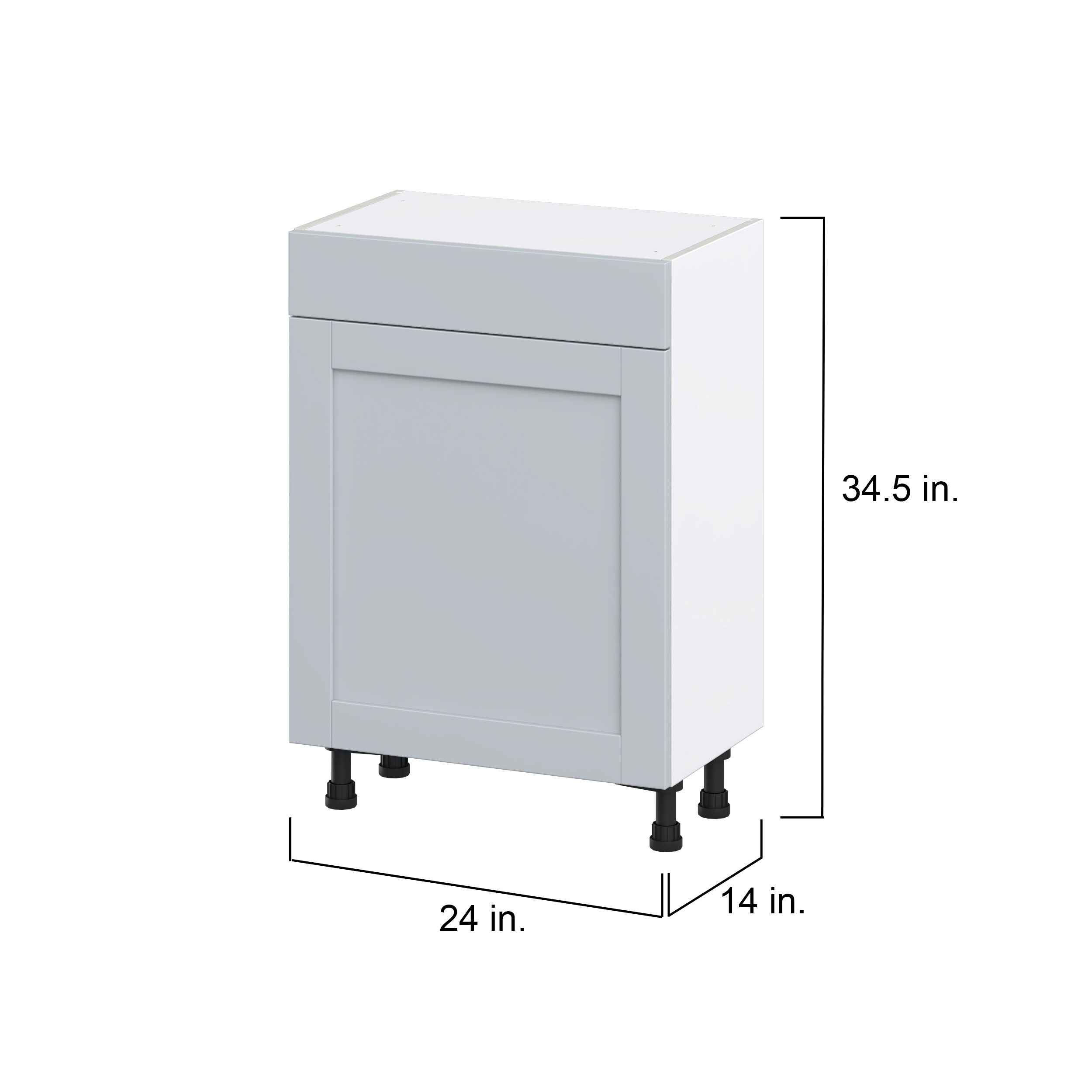 Hugo&Borg DSB2414(L/R)-CH Cabinets-Kitchen - View #4