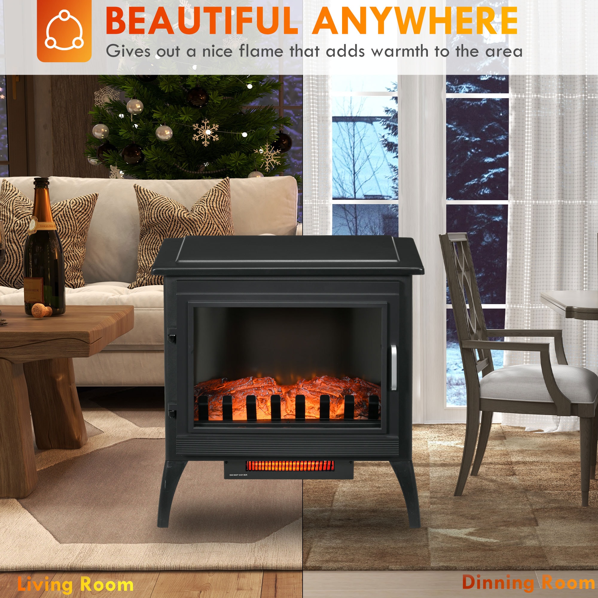 Kahomvis AOS-QP1092-580 Electric-Fireplaces - View #4