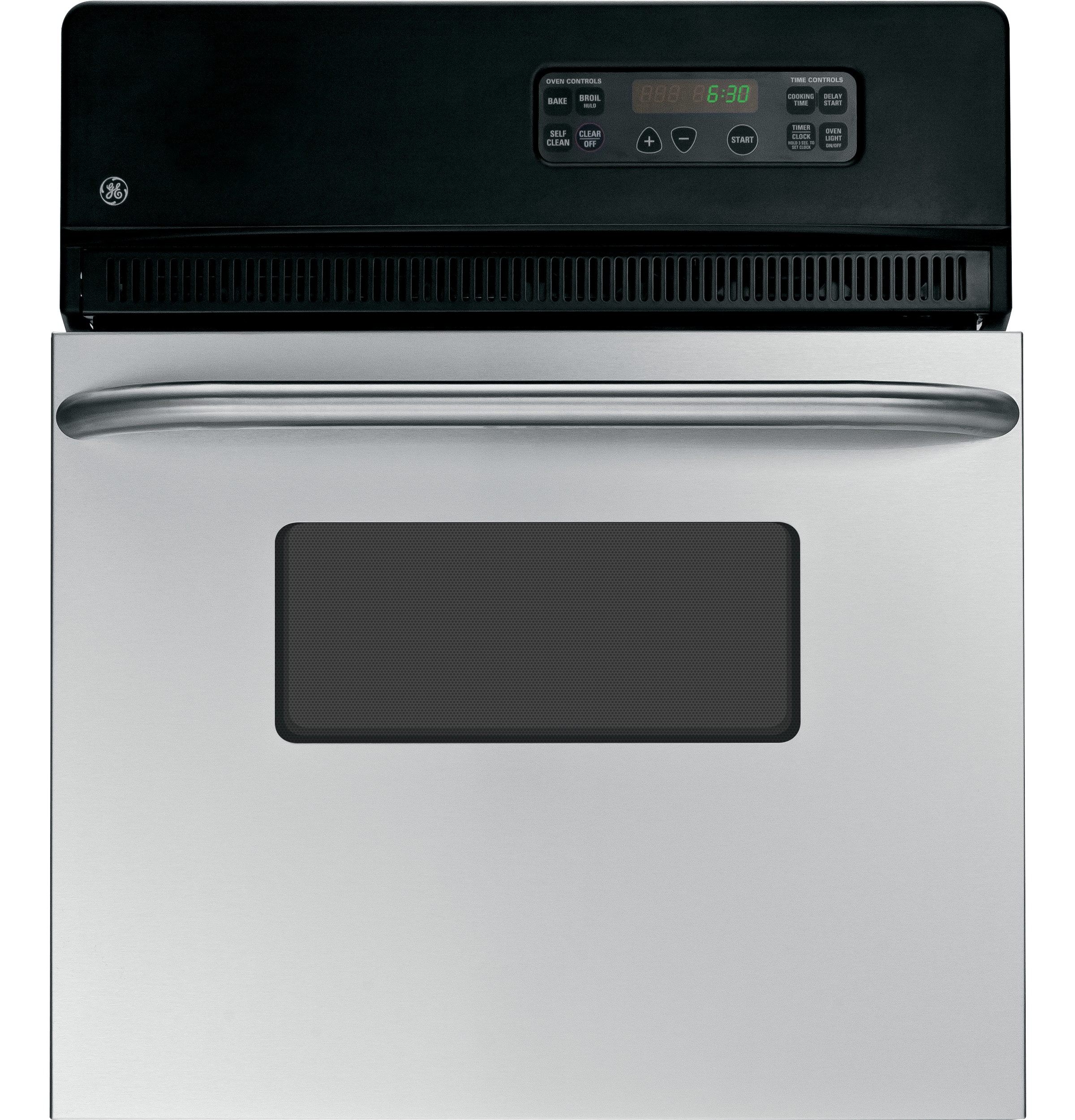 GE 24-in Single Electric Wall Oven Self-cleaning (Stainless) in the Single Electric  Wall Ovens department at