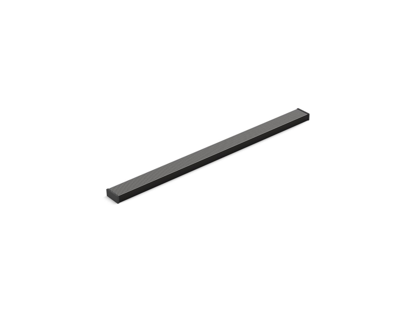 2-1/2-Inch X 36-Inch Linear Drain Grate With Perforated Pattern in Matte Black