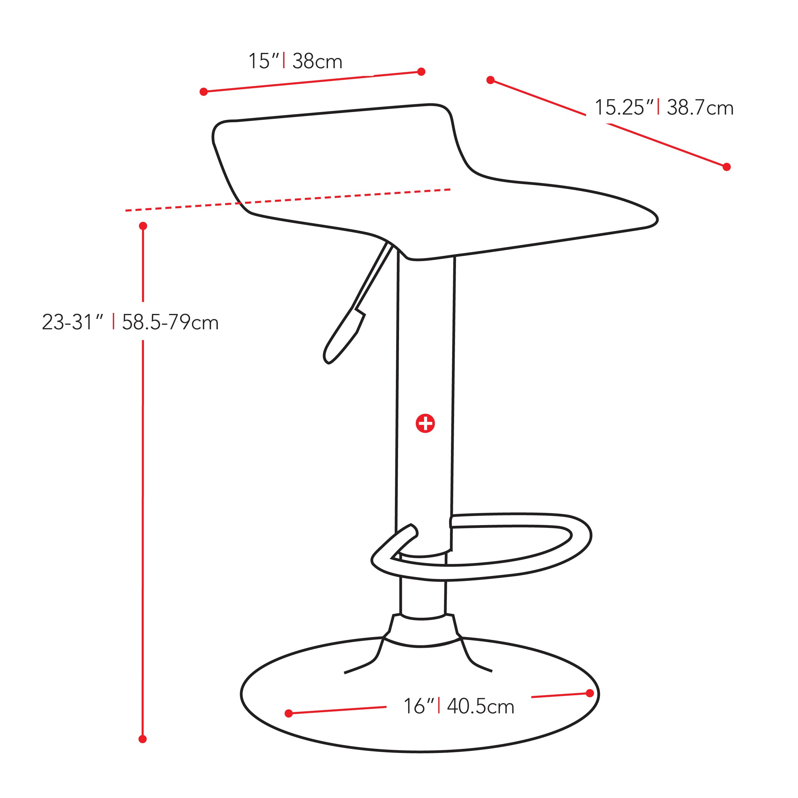 CorLiving DPV-208-B stools - View #9