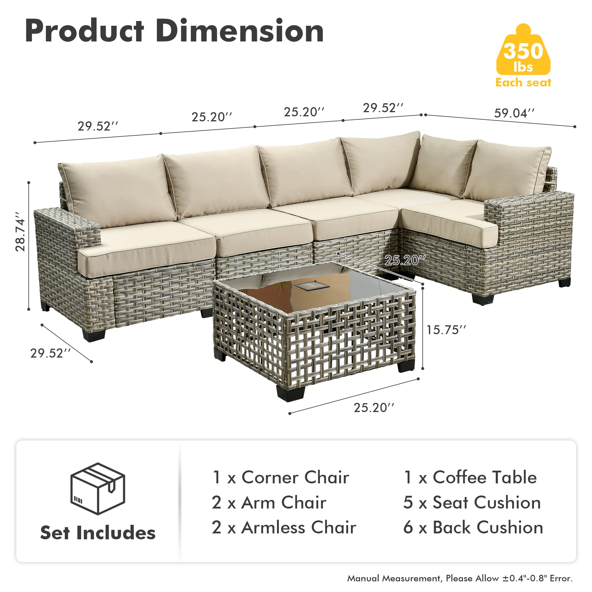 XIZZI XITBS6062A Patio-Sofas-Daybeds - View #8