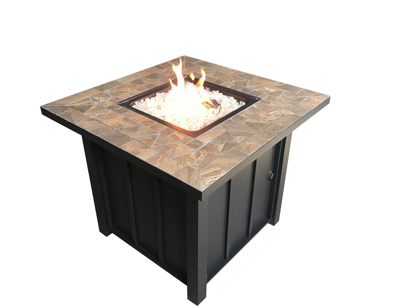 AFP-STT 30-in W Black Steel Square Liquid propane Fire pit