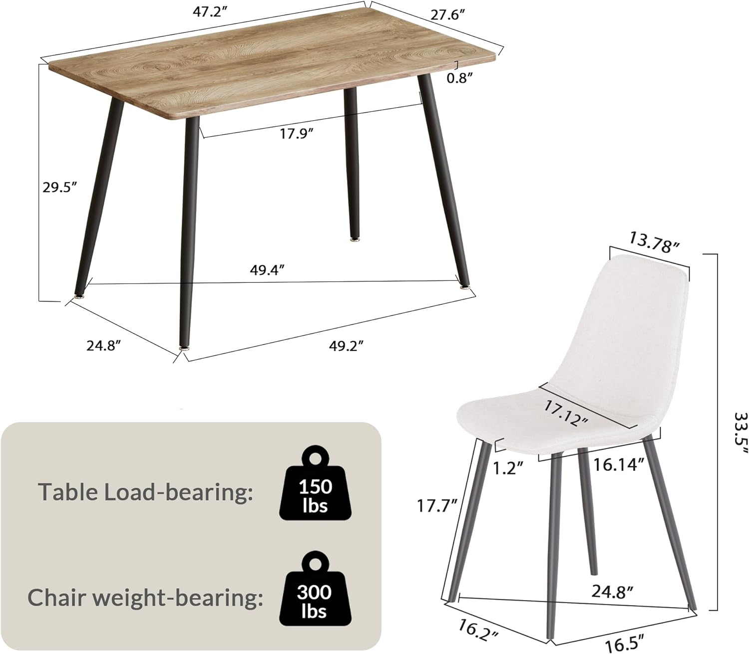 Siavonce XH00102 Dining-Sets - View #13