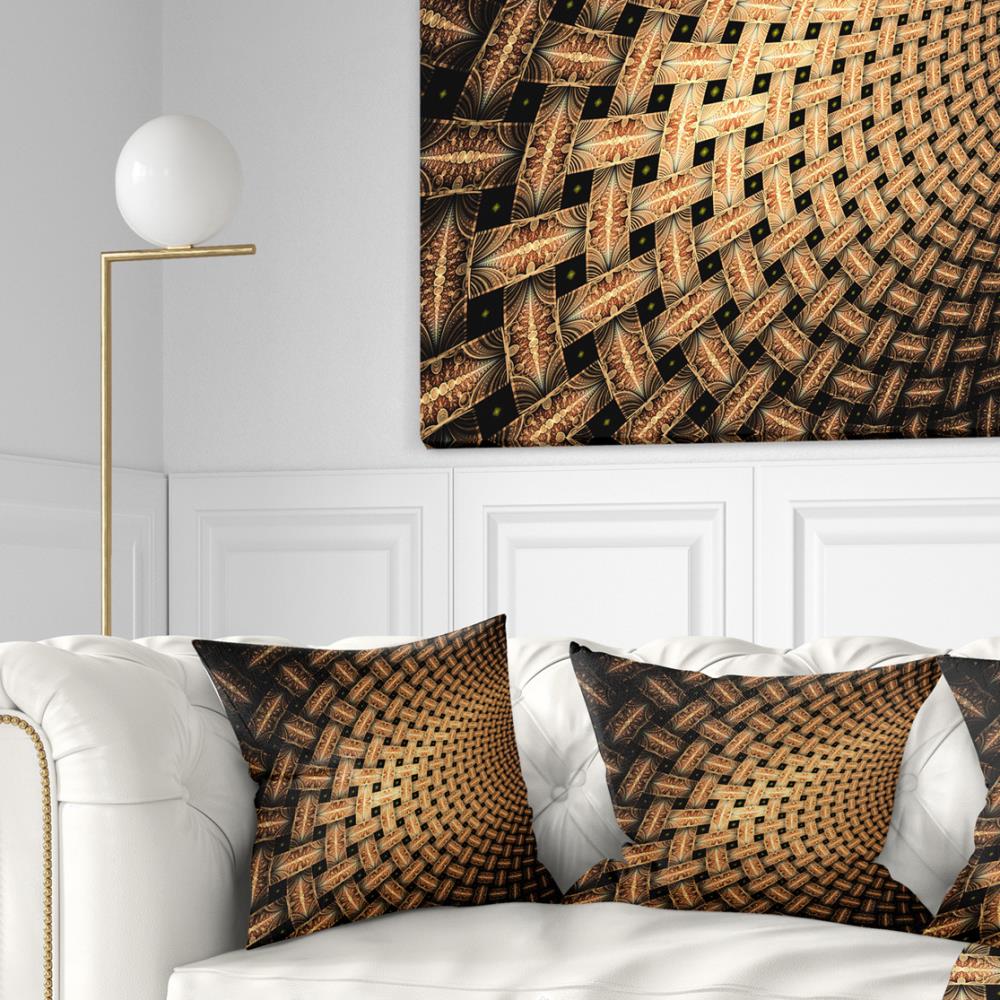 Designart CU11888-16-16 16-in x 16-in Black Indoor Decorative Pillow