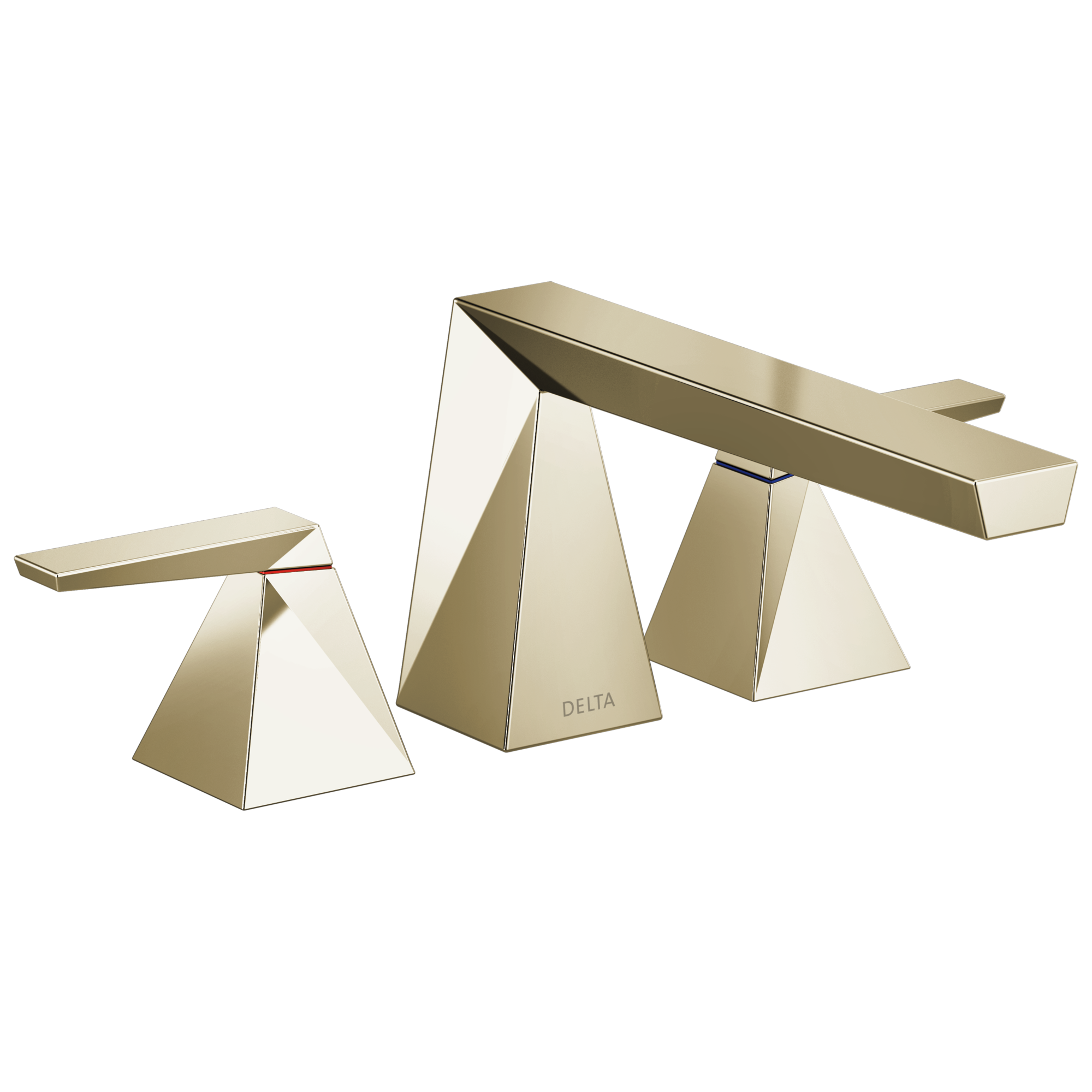 Delta T2743-PN-PR Trillian Lumicoat Polished Nickel 2-handle Deck-mount Roman Low-arc Bathtub Faucet