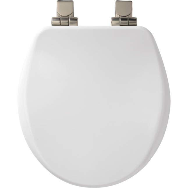 Bemis White Round Slow Close Toilet Seat In The Seats Department At Com - How To Fix Bemis Soft Close Toilet Seat