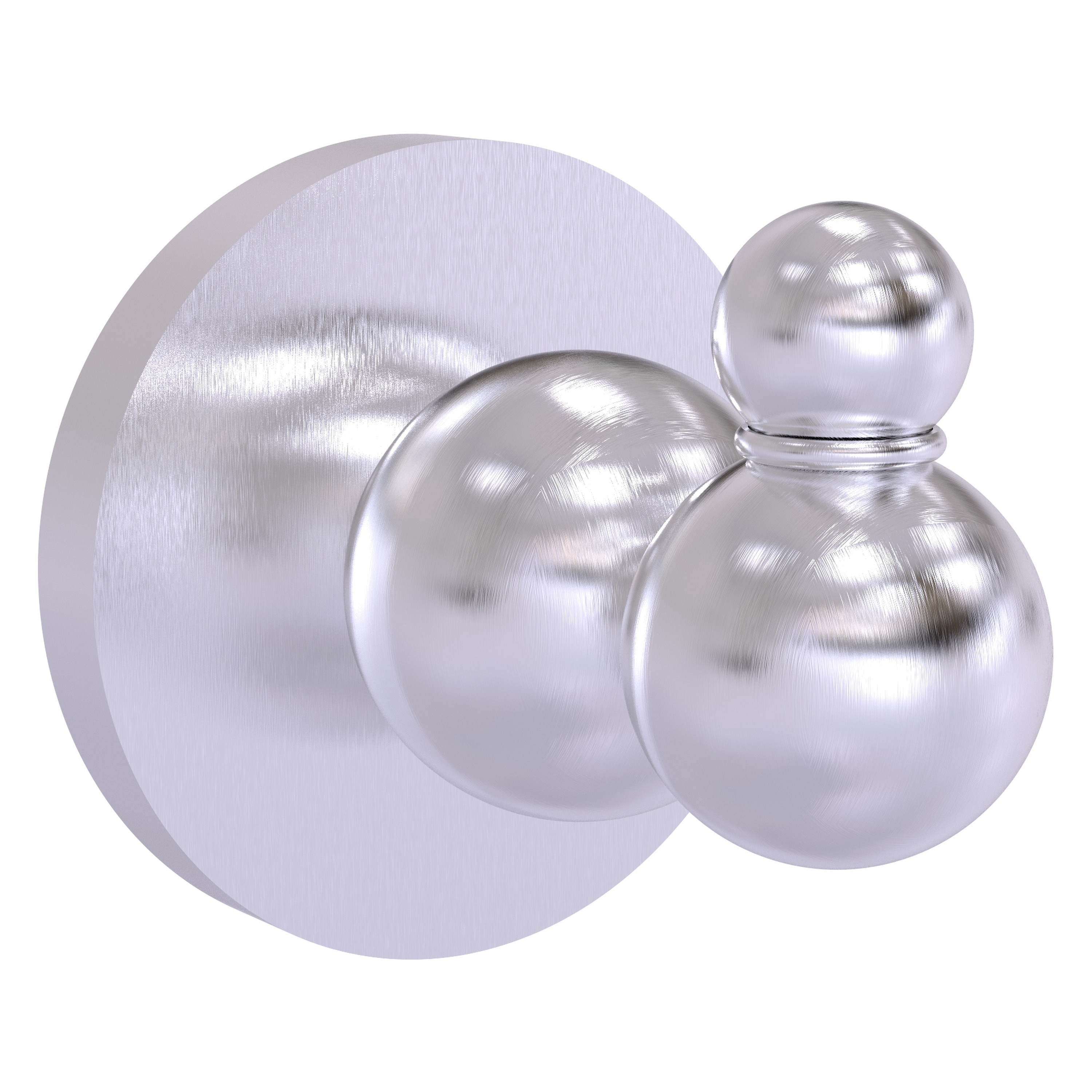 Allied Brass BL-H1-SCH Bolero Satin Chrome Single -Hook Wall mount Towel Hook