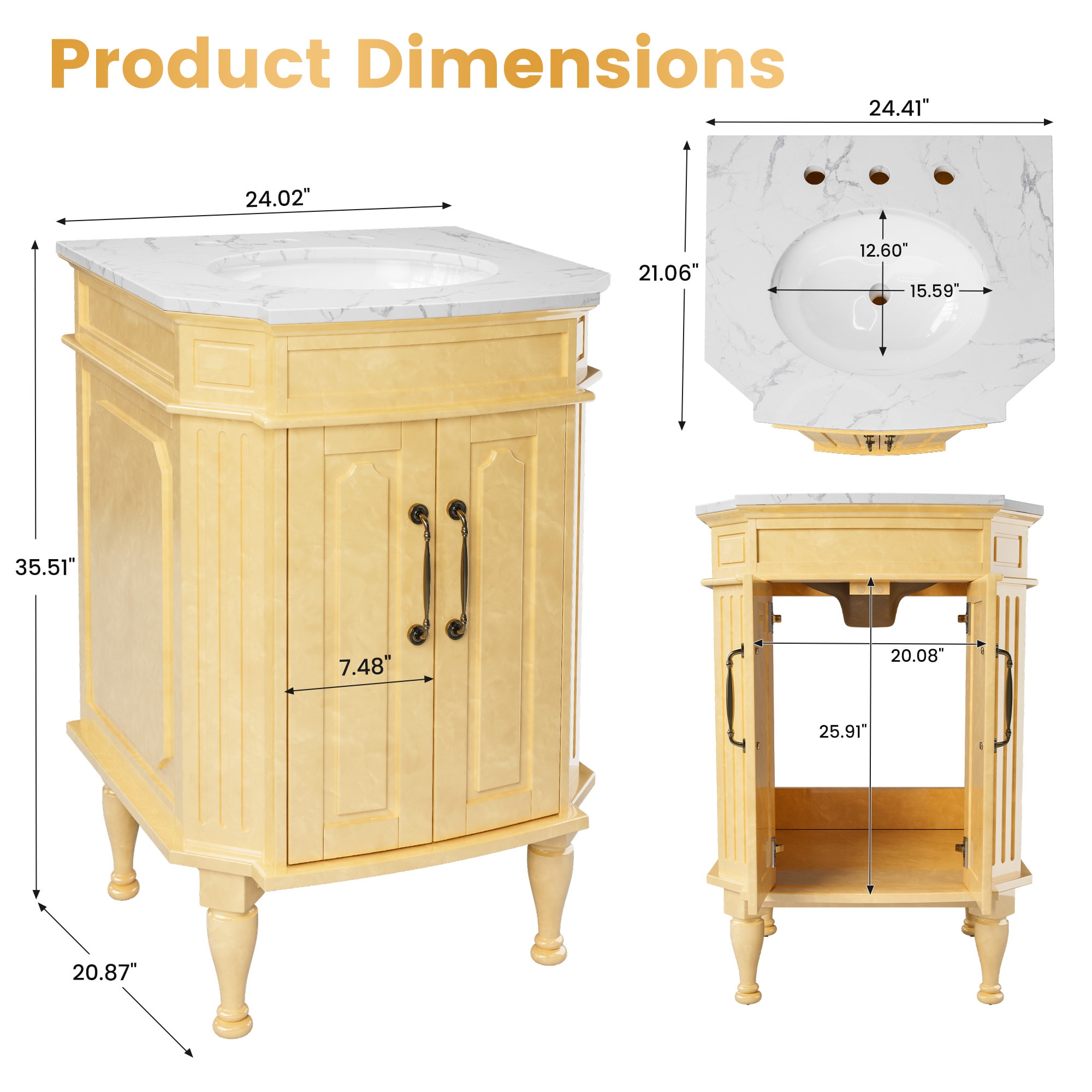 JEAREY JE-XNELD-1-DK Bath-Vanity-Combo - View #13