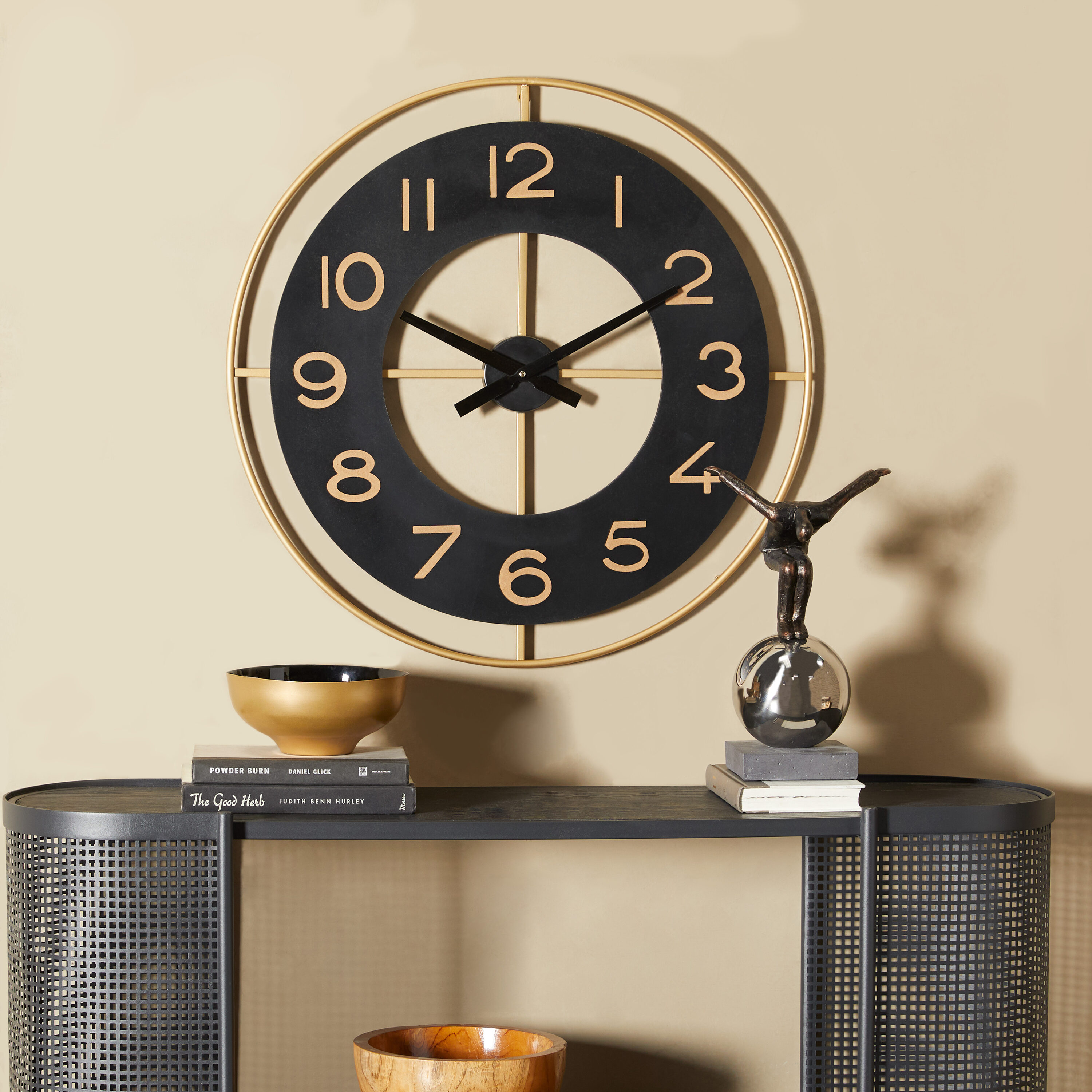 Grayson Lane Analog Round Wall Vintage in the Clocks department at