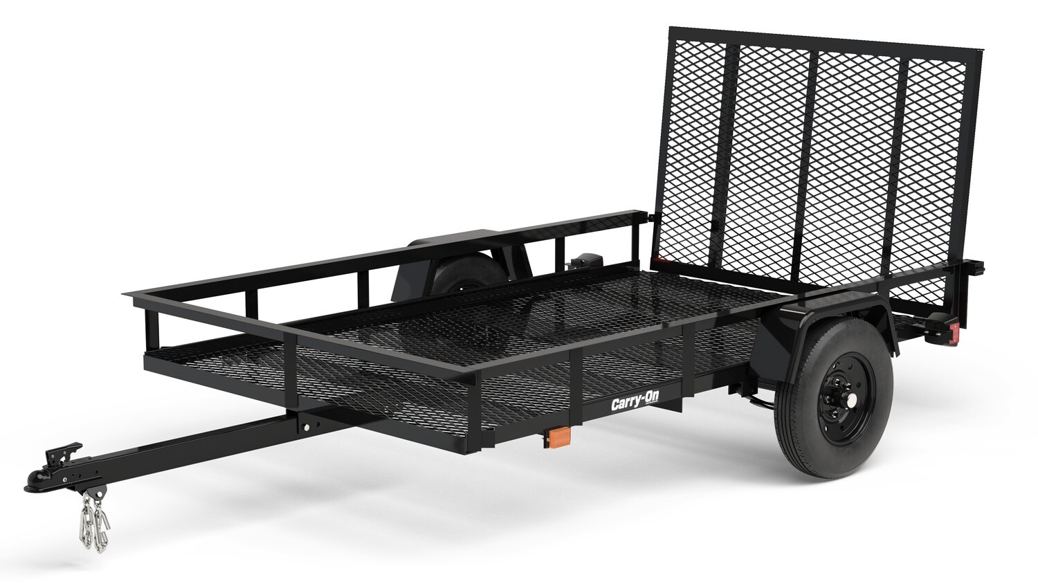 Carry-On Trailer 5-ft x 8-ft Steel Mesh Utility Trailer with Ramp Gate (1625-lb Capacity)