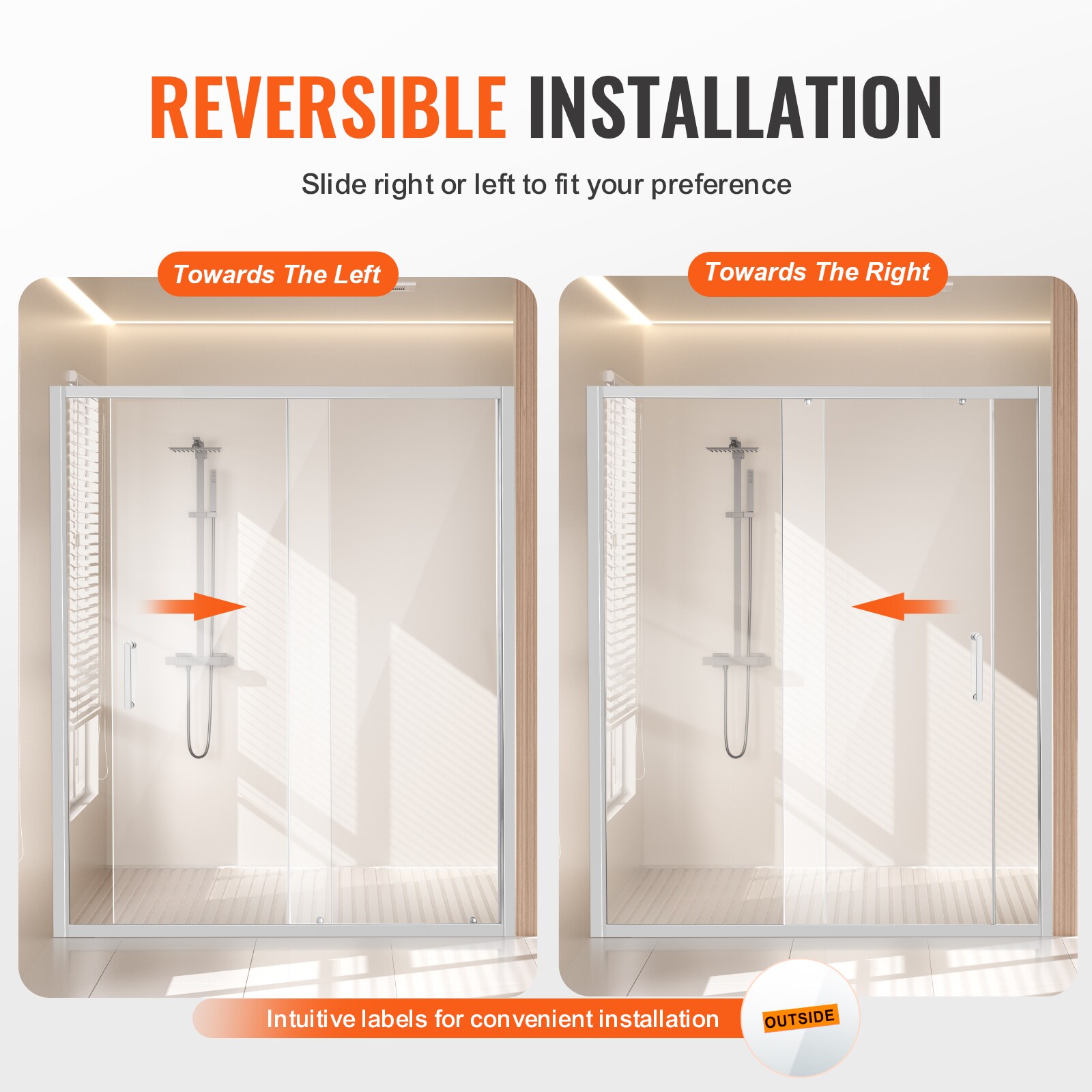 VEVOR SCBKSYMTLYSM07787V0 Shower-Doors - View #5