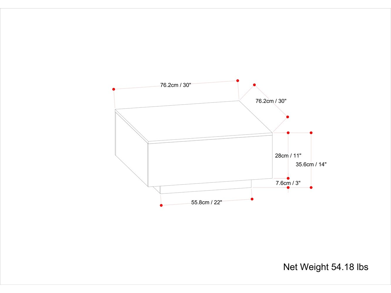 Natural Mango Wood Square Coffee Table with Streamlined Silhouette