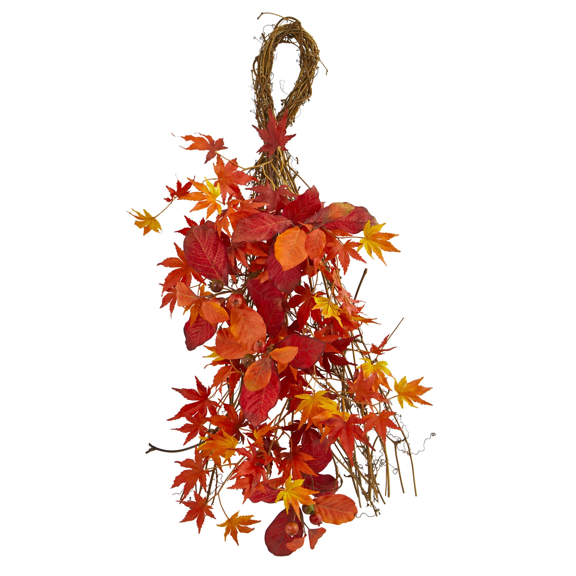 Nearly Natural 4281 2.13-ft Leaves Artificial Swag