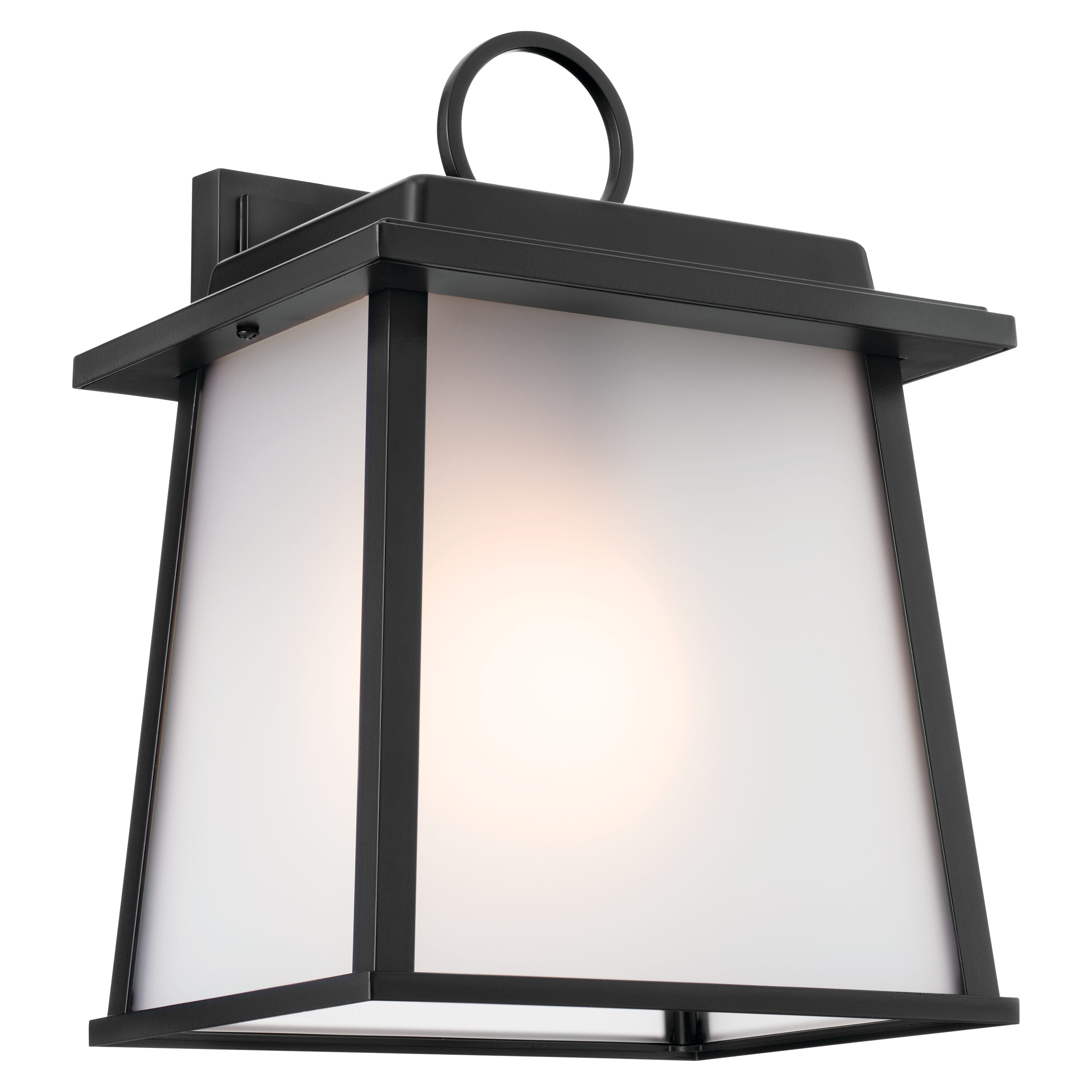 Kichler 59106BK Noward 1 -Light 12.25-in H Black Hardwired Outdoor Wall Light