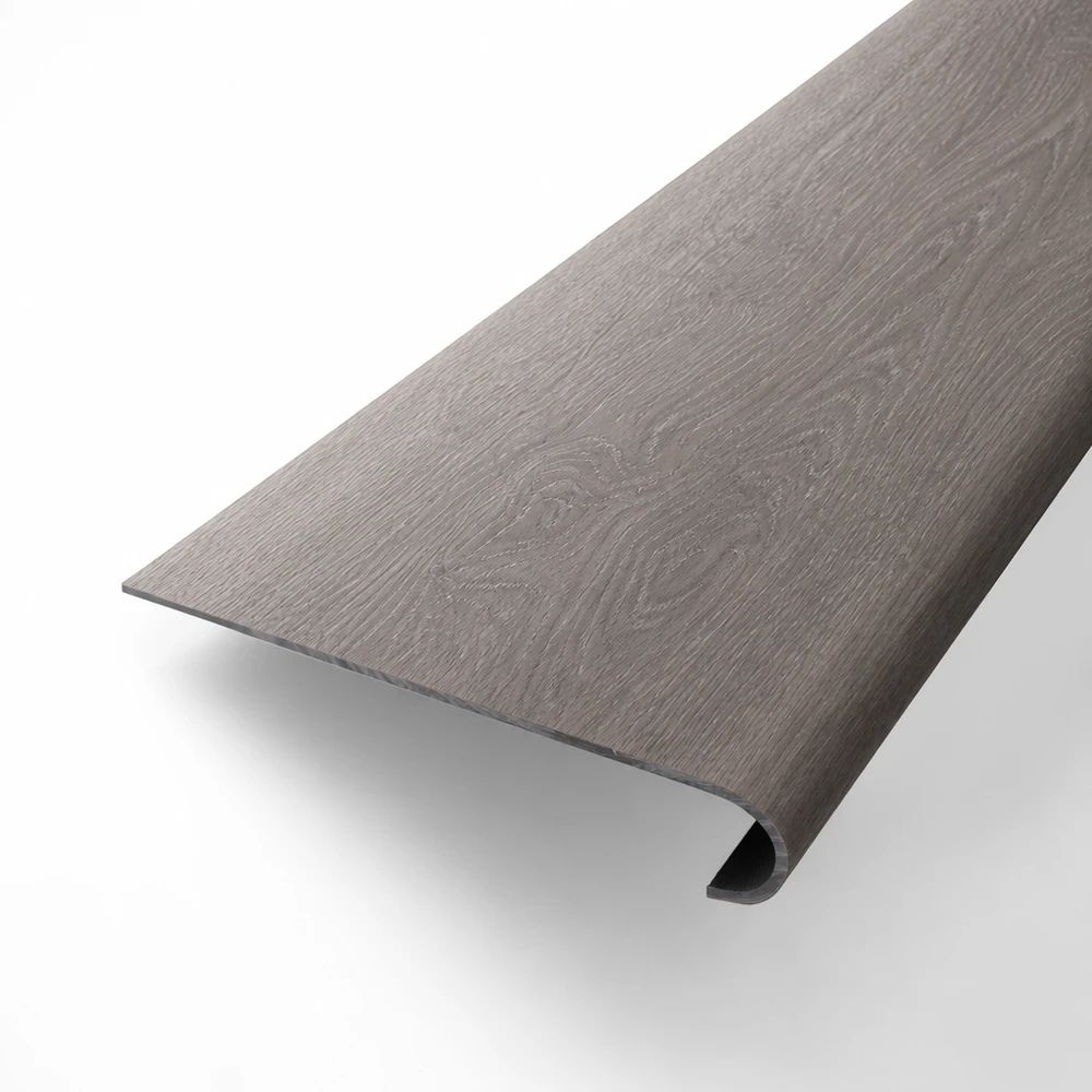 Flooret Flooret Modin LVP 48-in TrueStep Round Stair Tread - Arlo, All-in-One Tread, Made from a Real Plank, Waterproof, Scratch-Resistant and Easy to Install, Seamless Finish for Stairs