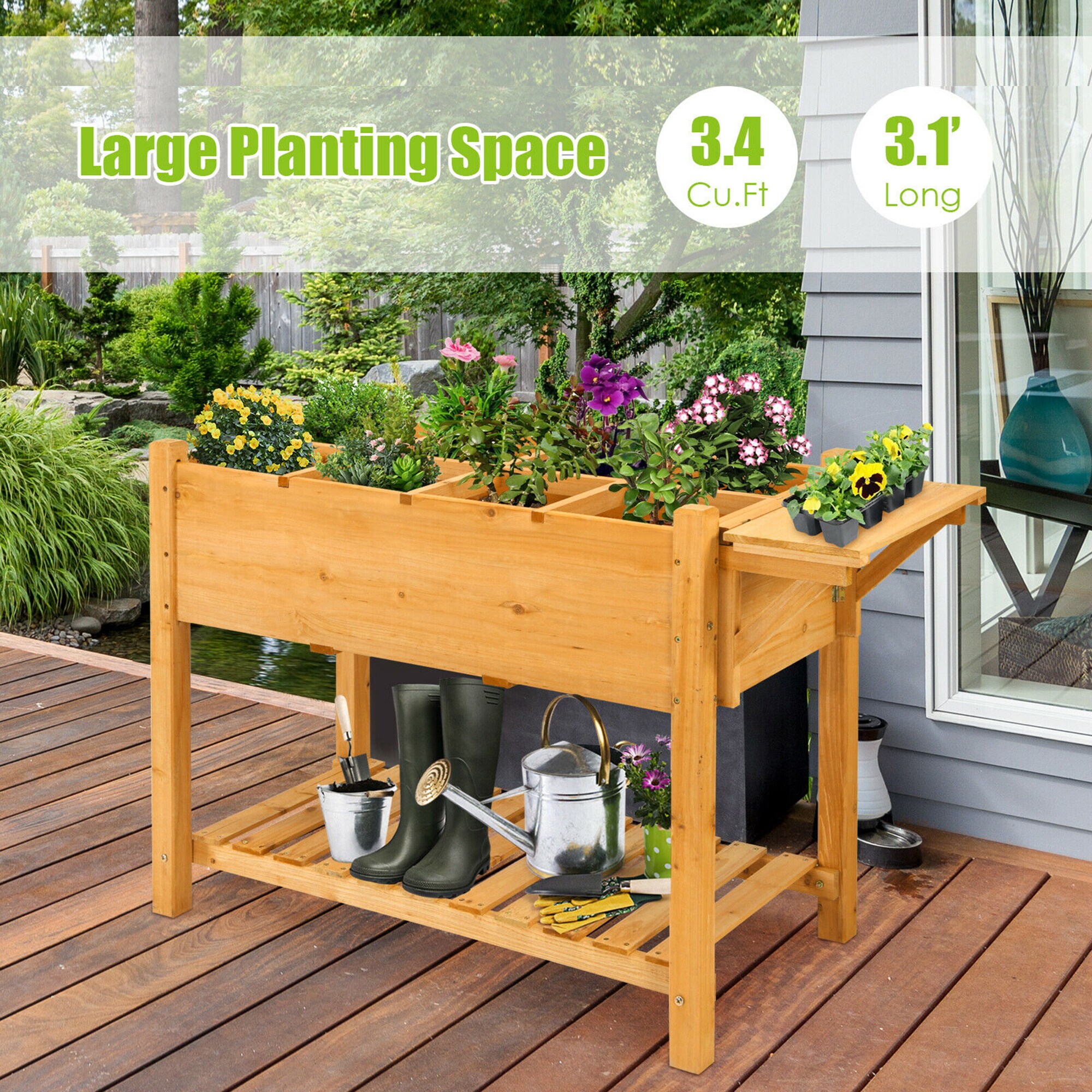 Costway LWS00539 Raised-Planter-Boxes - View #7