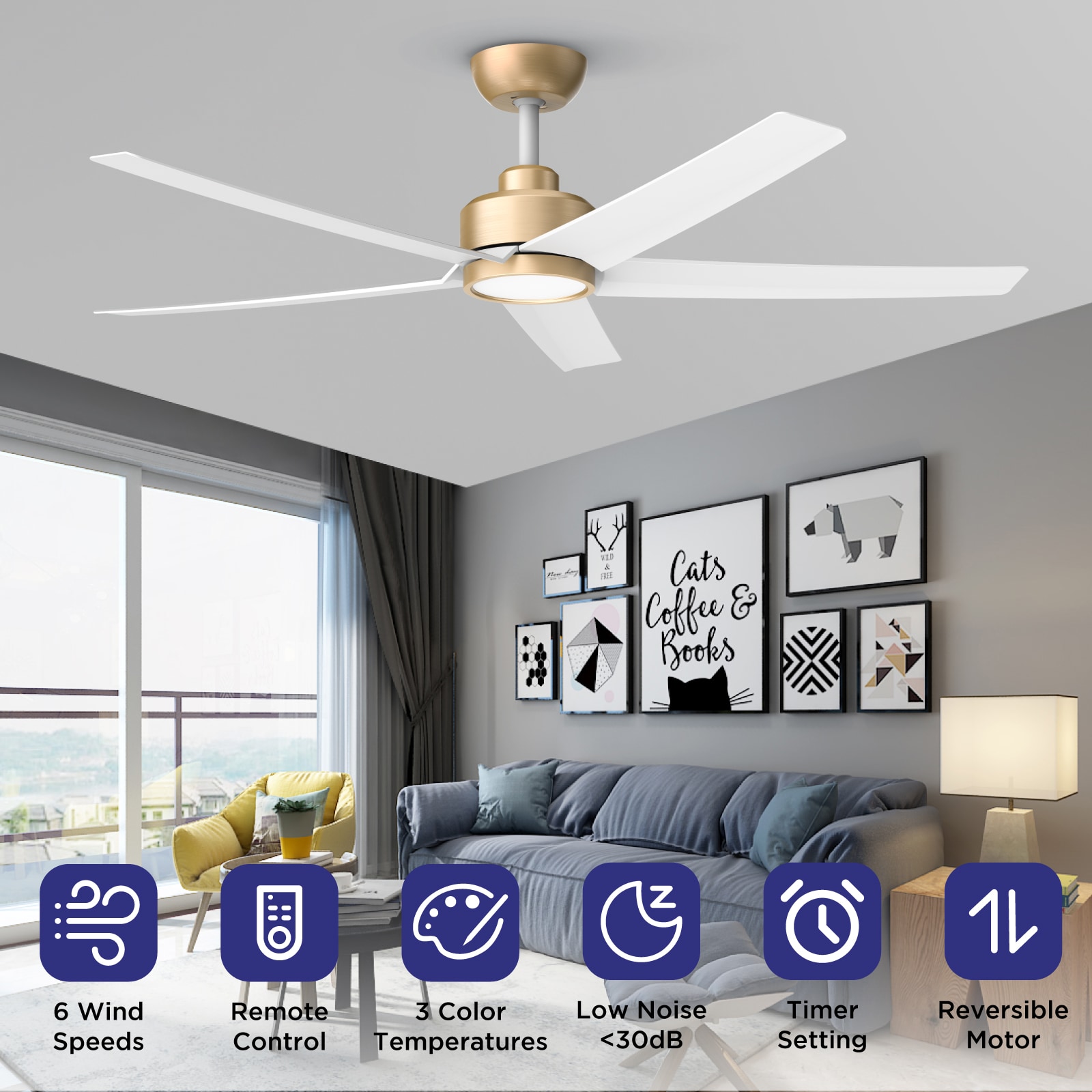 TALOYA TLY-WF-WG-D52 Ceiling-Fans - View #4