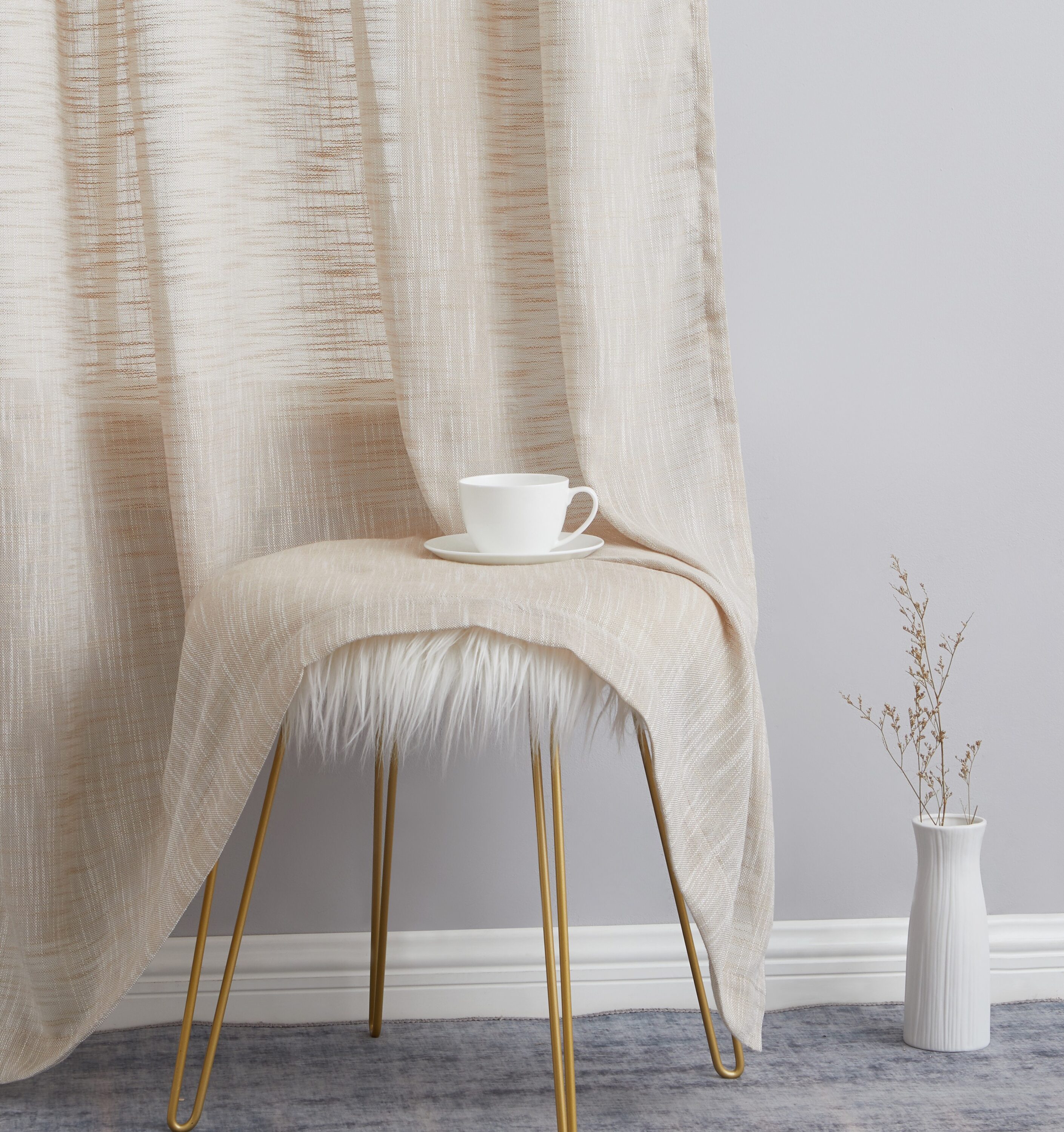 Totally Home Decor MAD-LNGR-BEIG72 curtains - View #5