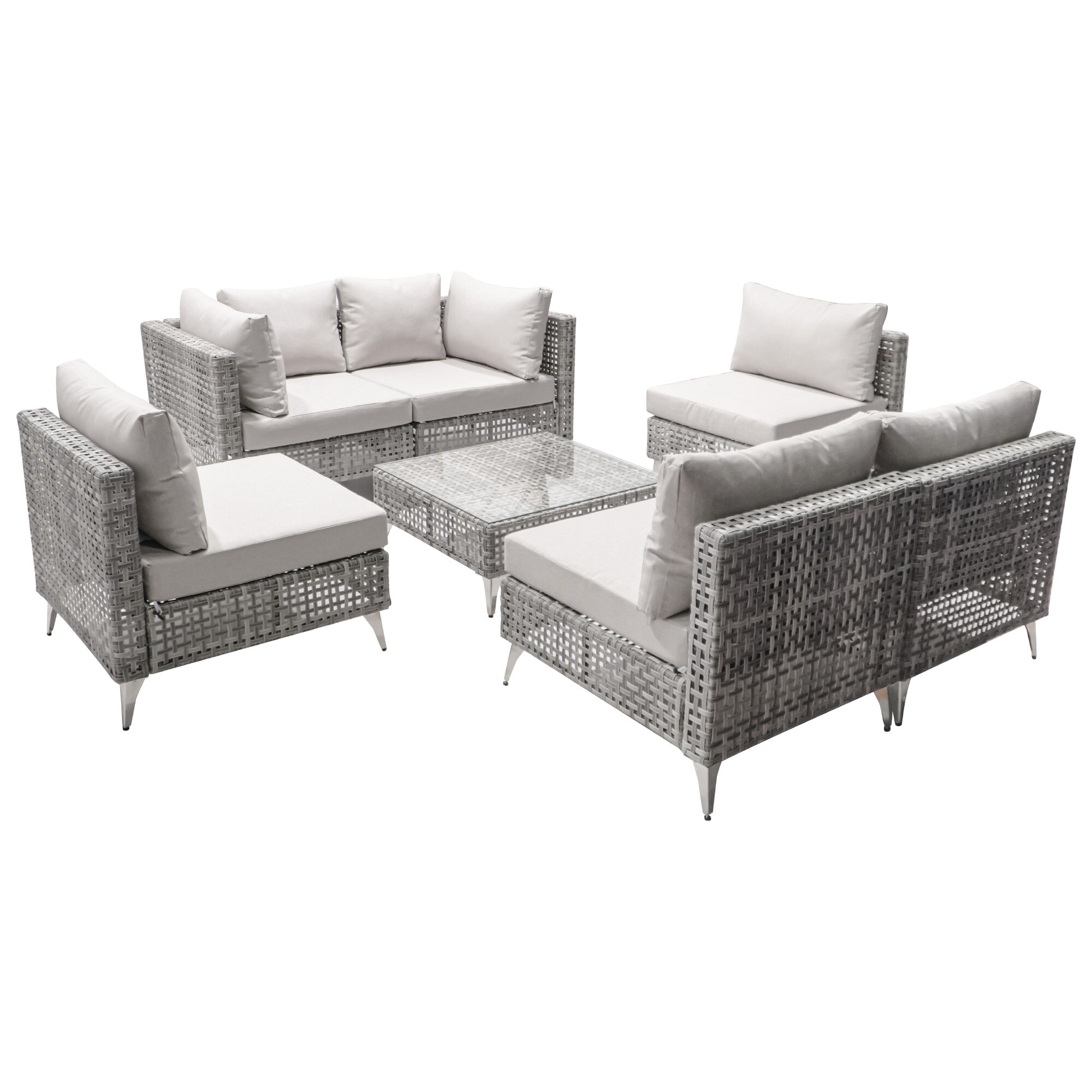 SINOFURN SYB260073GY Patio-Sofas-Daybeds - View #16