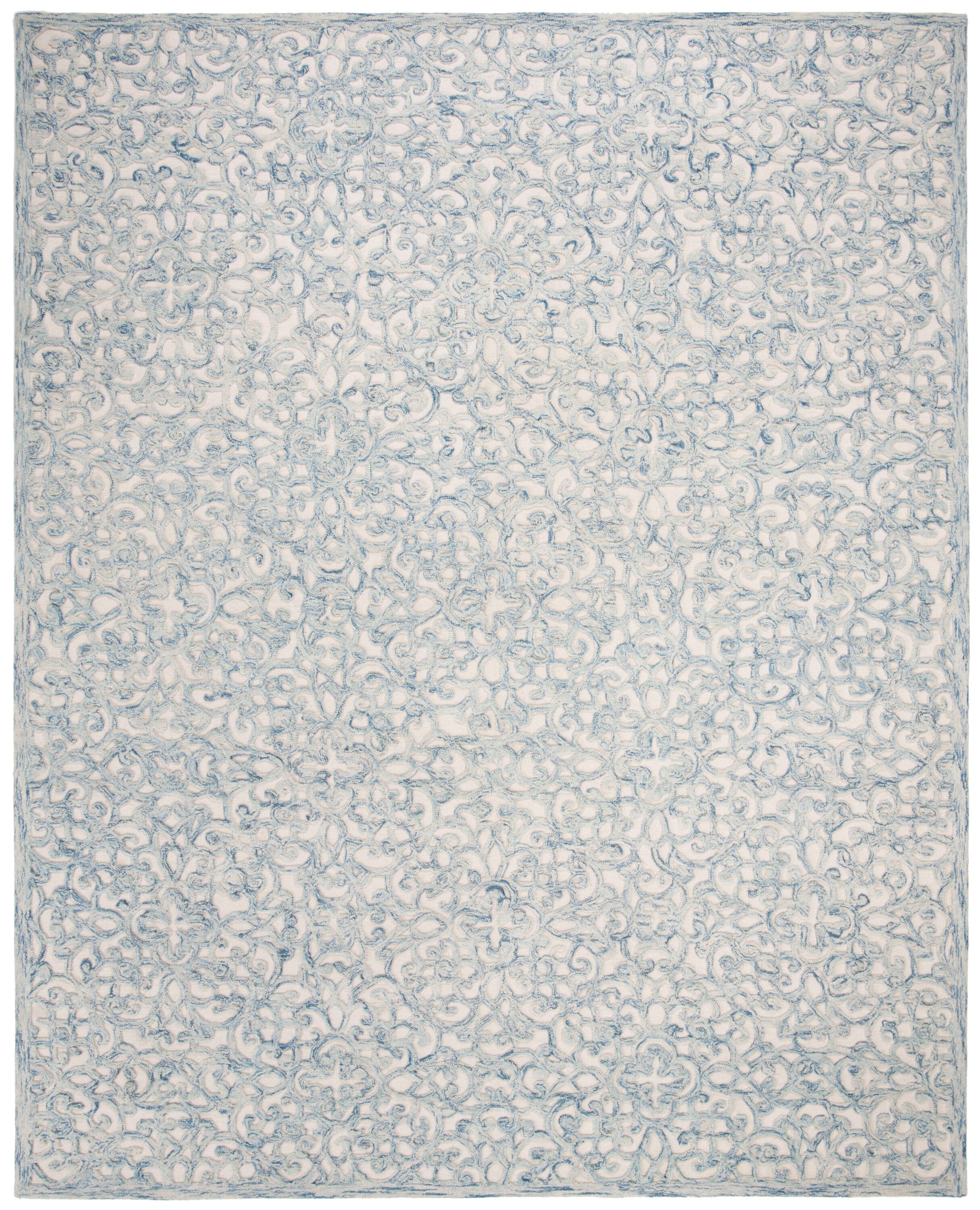 Trace 103B Blue Ivory 8 x 10 Rectangular Area rug