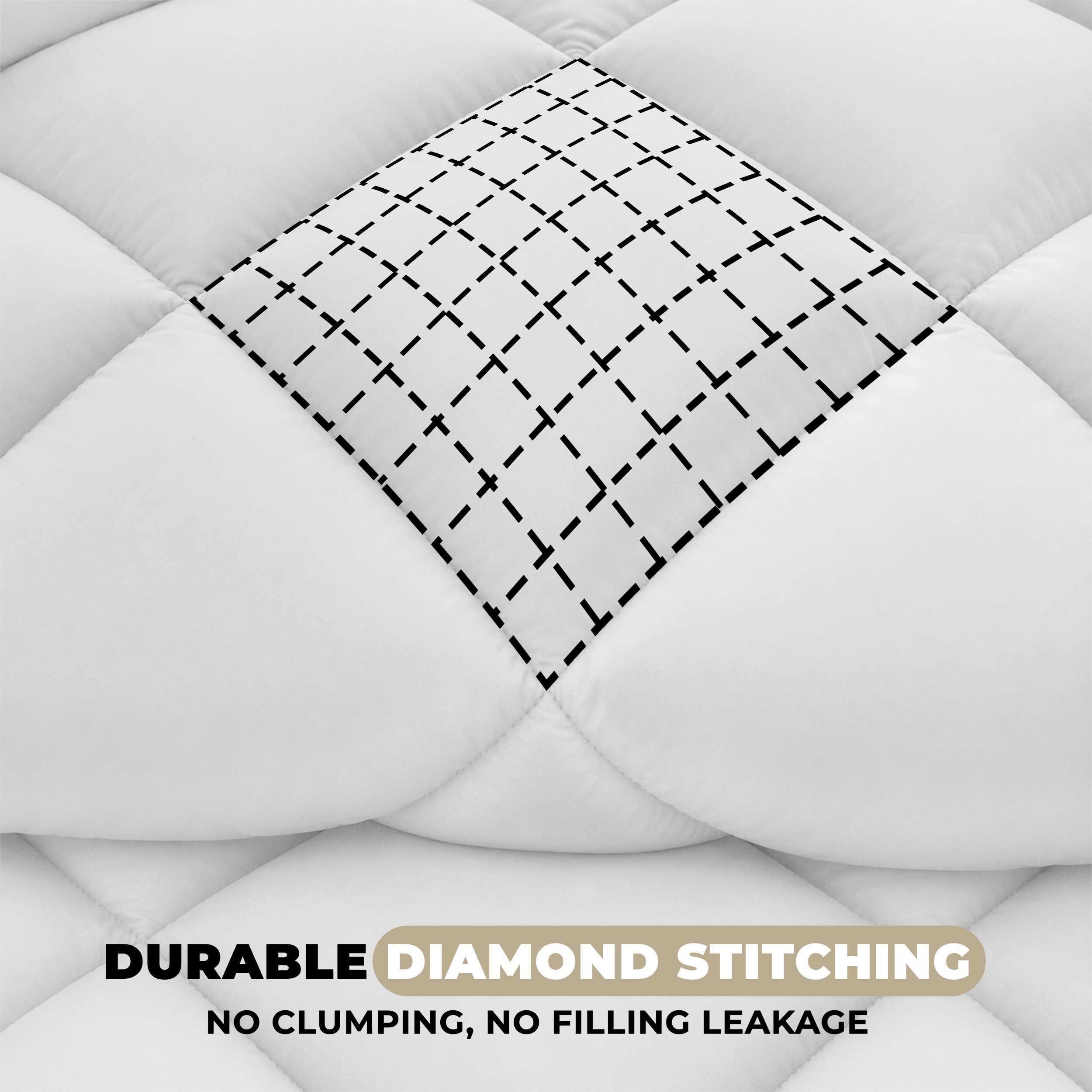 Lux Decor Collection CMF 3PC Q SD WHT Comforters-And-Bedspreads - View #3