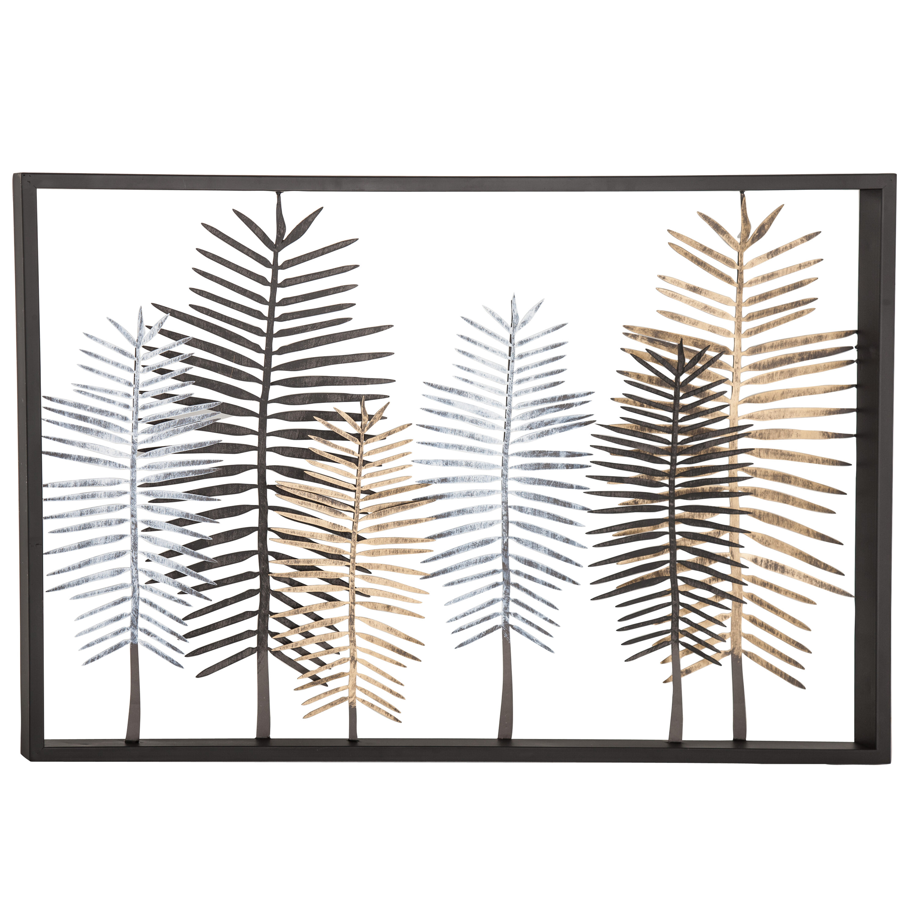Grayson Lane 86956 45-in W x 30-in H Metal Trees Floral Wall Sculpture