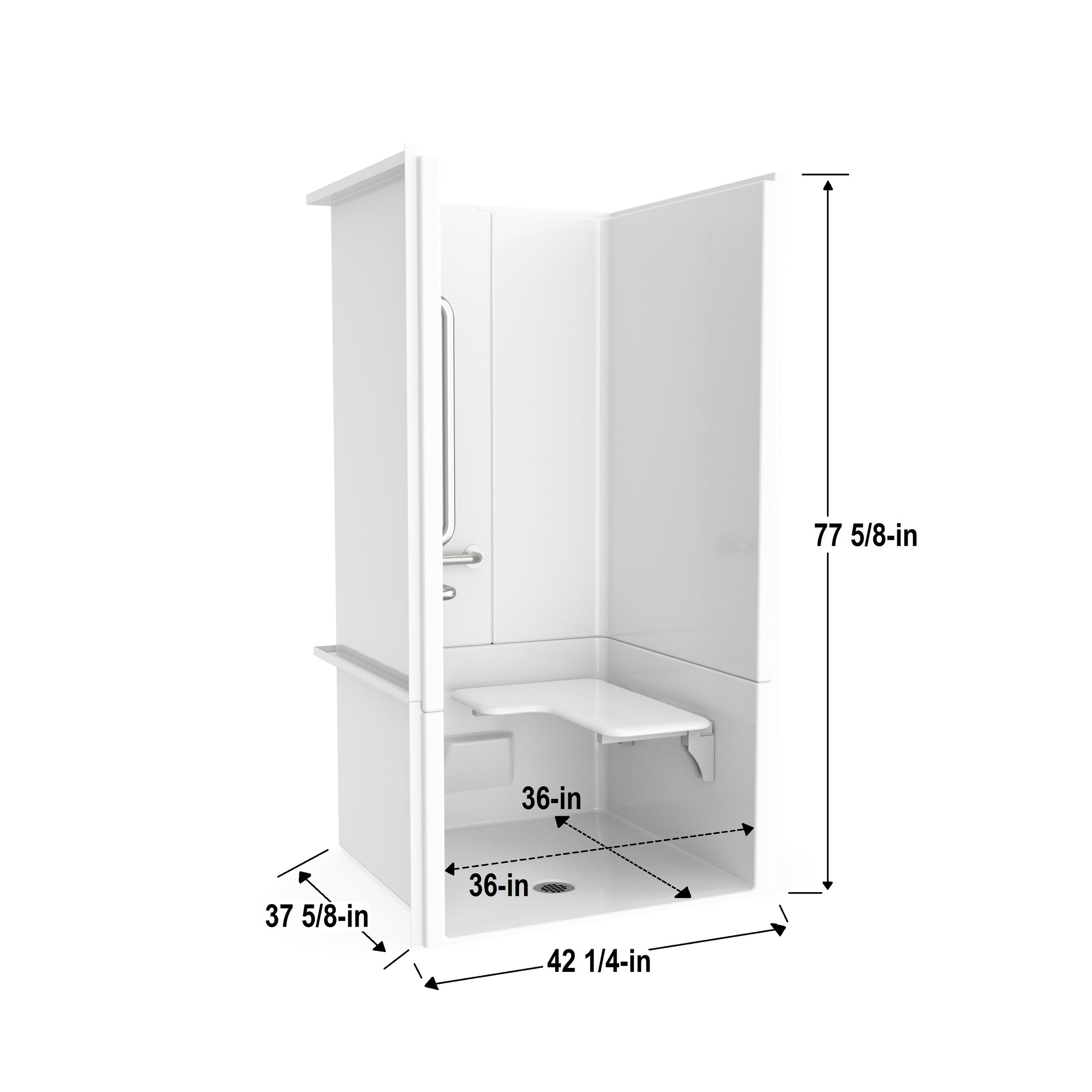 Laurel Mountain LM3637BF3PL064 Alcove-Shower-Kit - View #10