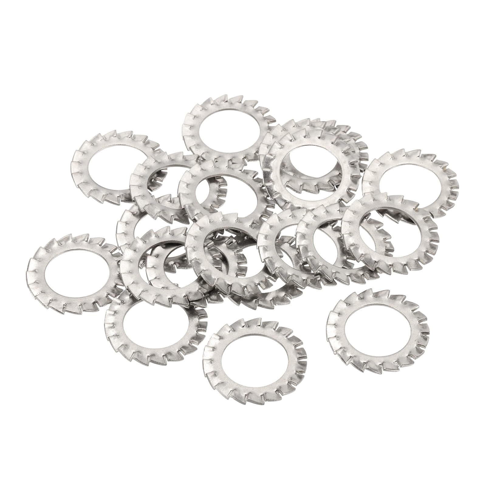 Misopily M18 External Tooth Lock Washers 20 Pieces 304 Stainless Steel ...