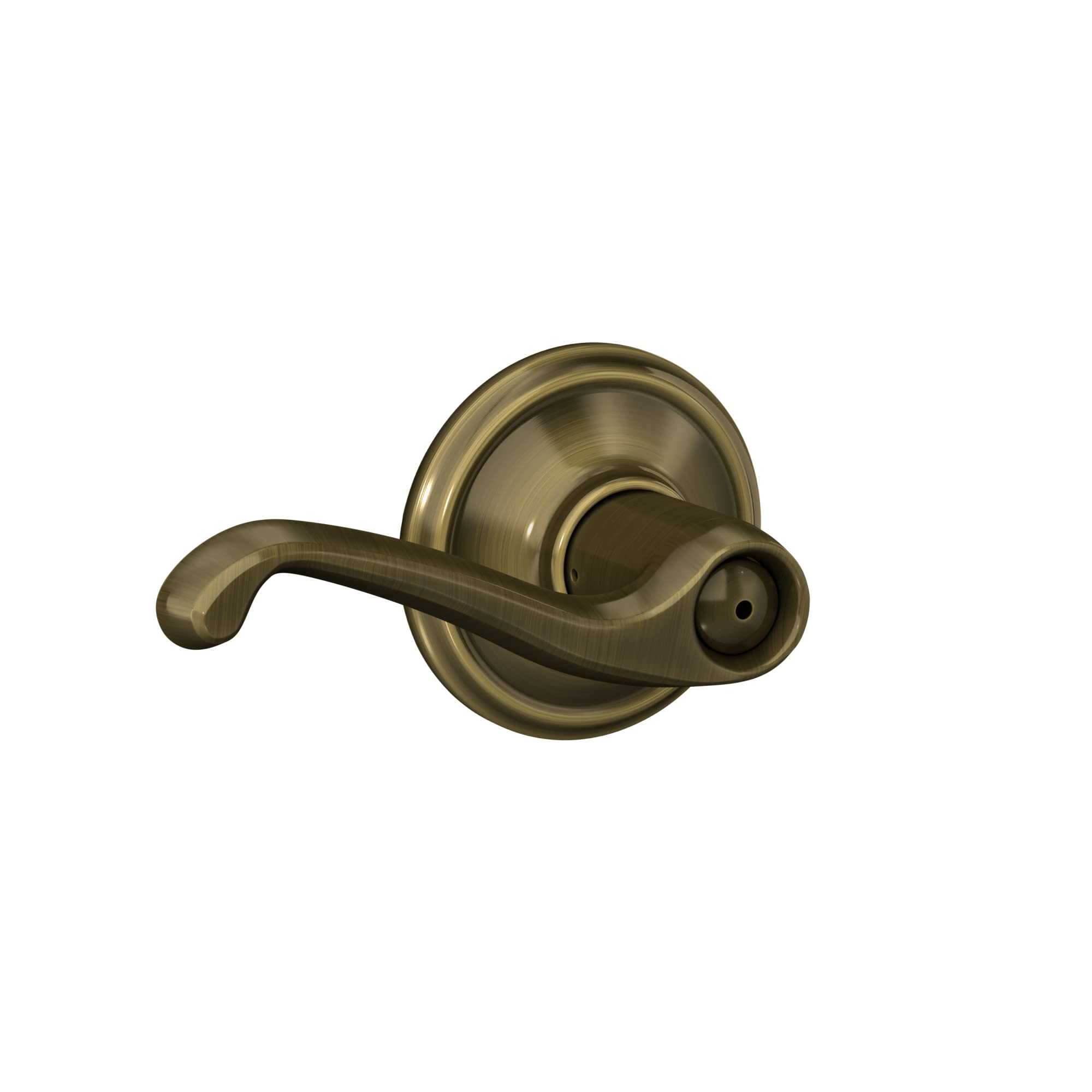 Schlage  F40 V FLA 609 Flair Door Lever Bed Bath Privacy Lock Antique Brass
