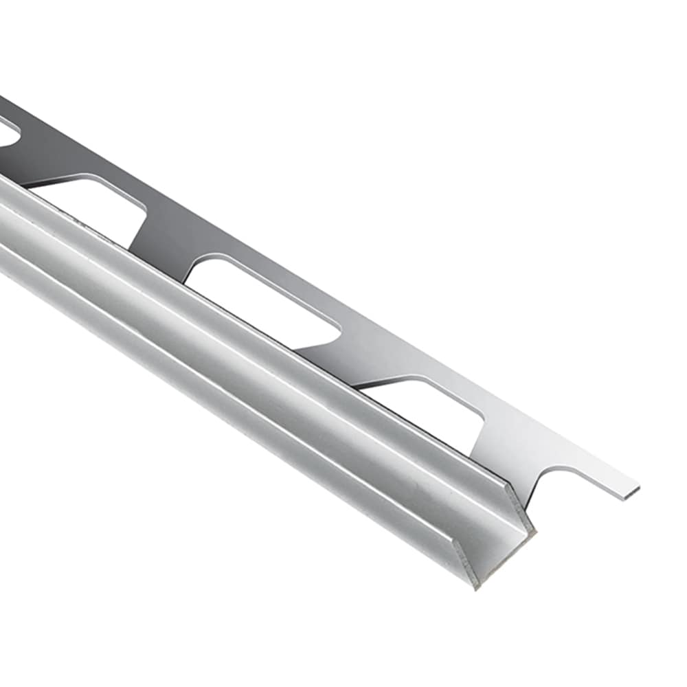 Schluter Systems SG110ACB12 Deco-SG 0.438-in W x 98.5-in L Bright chrome anodized aluminum Aluminum Shadow gap Tile Edge Trim