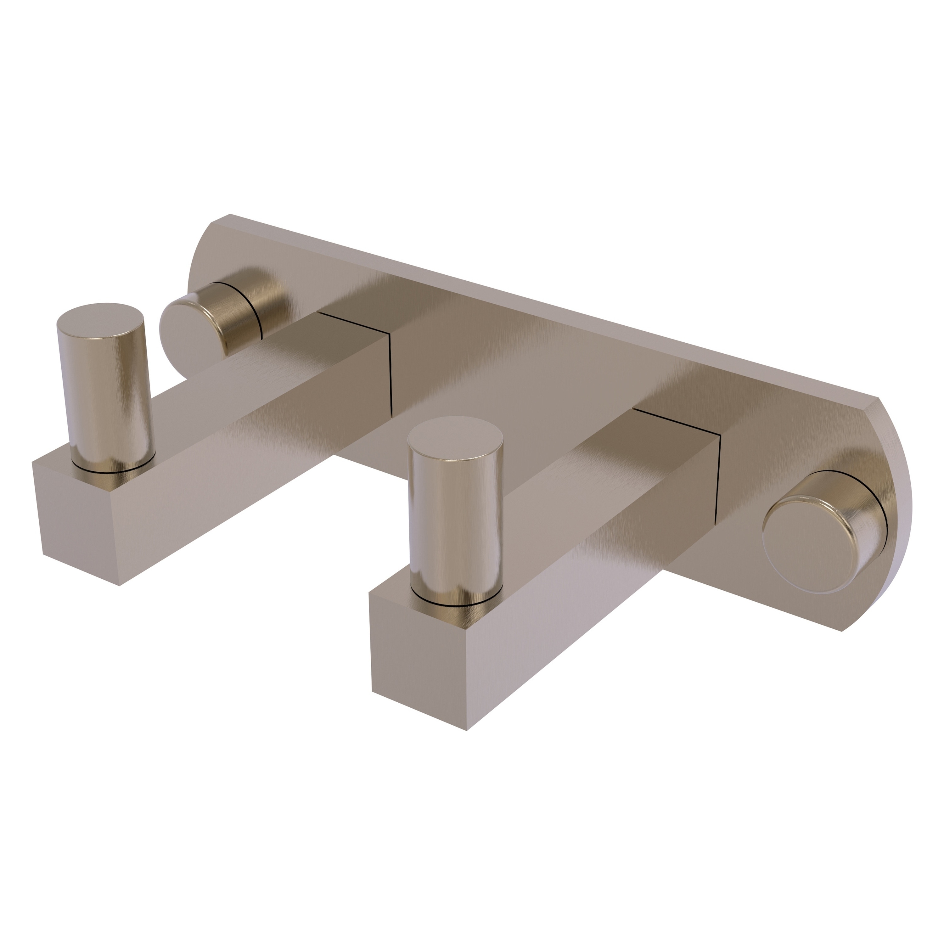 Allied Brass MT-20-2-PEW Montero Antique Pewter Double -Hook Wall mount Towel Hook