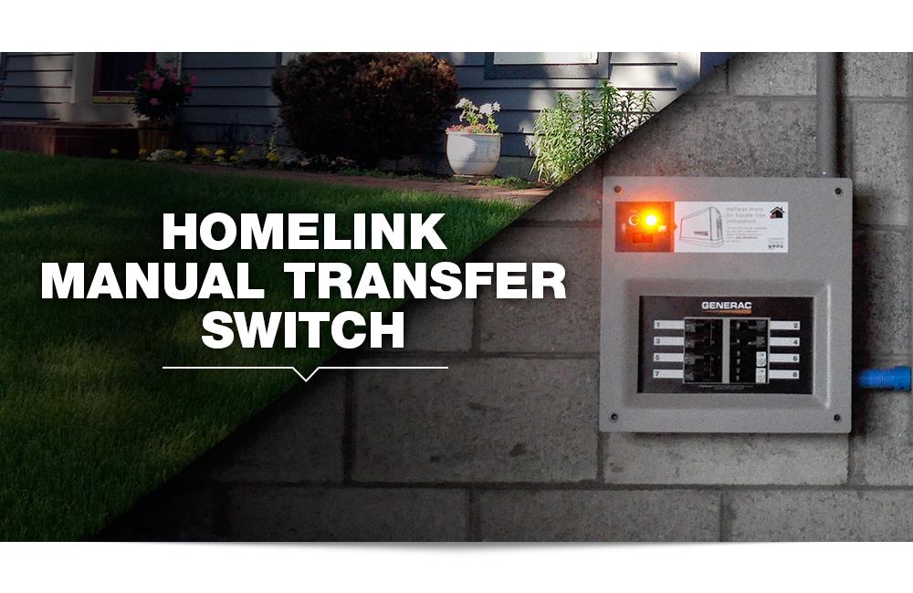 Generac Commutateur de transfert manuel Homelink 30 ampères 6-8