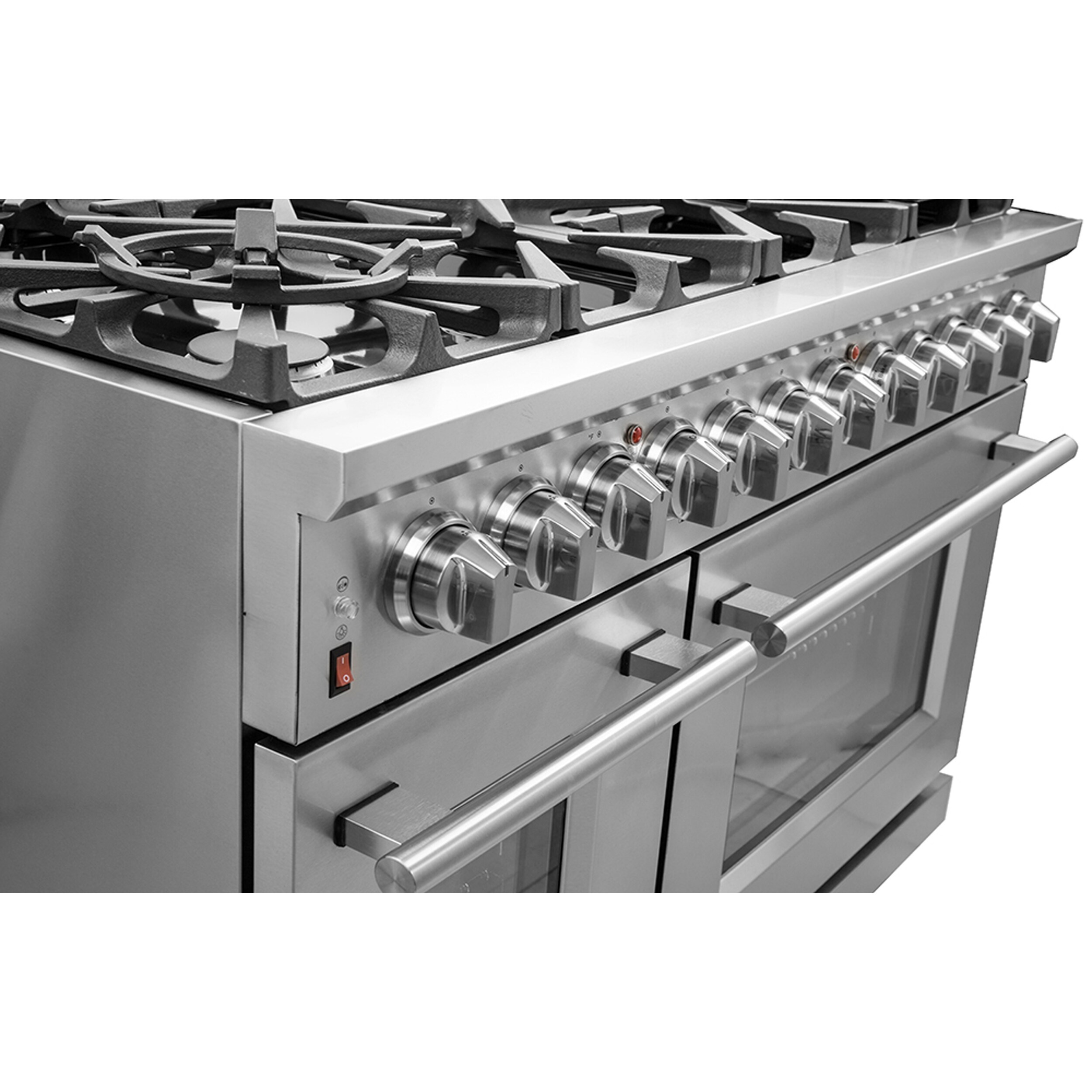 Massimo 48-inch Stainless Steel Freestanding Gas Range with Griddle