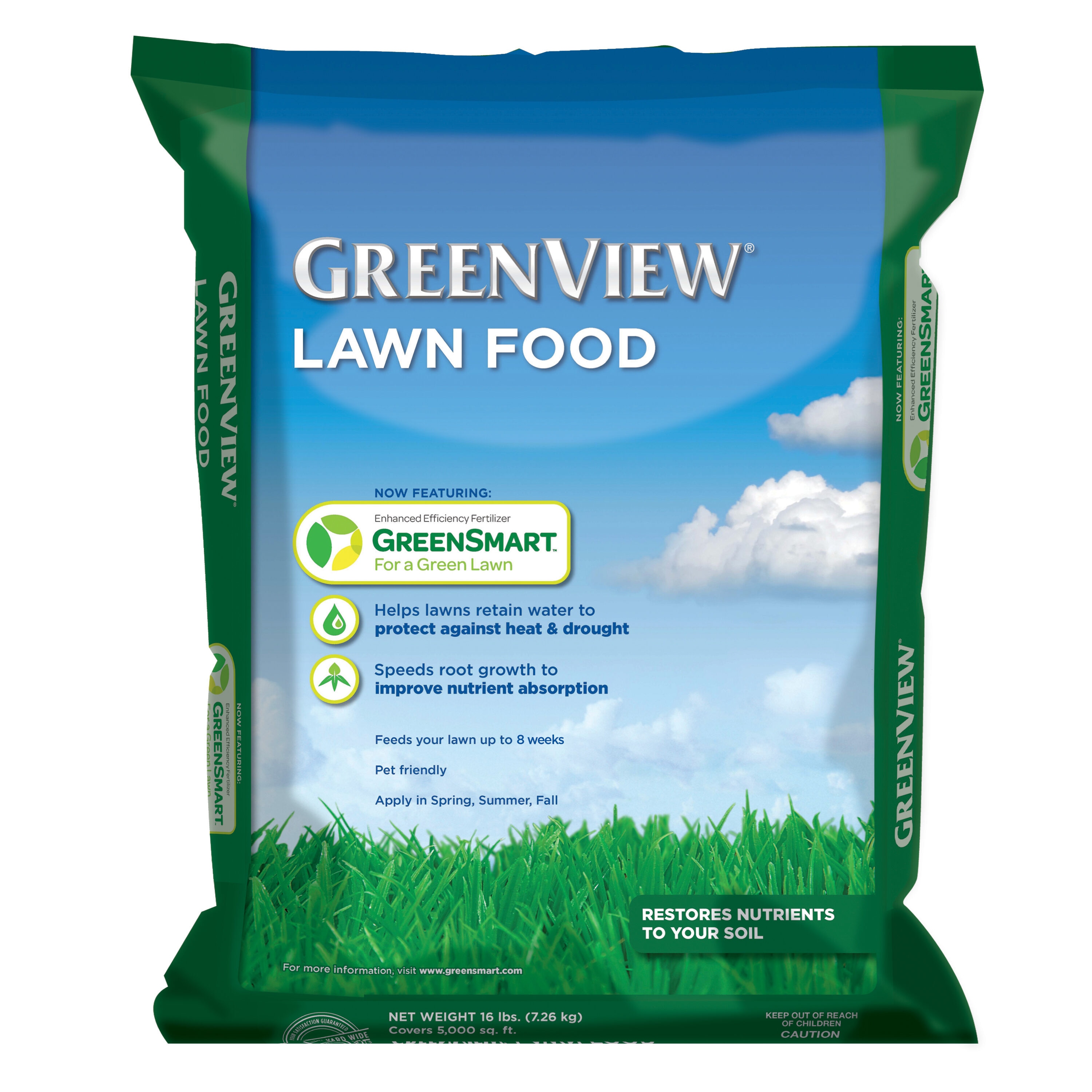 Greenview Lawn Food 16-lb 5000-sq ft 22-0-4 Fertilizer in the Lawn ...