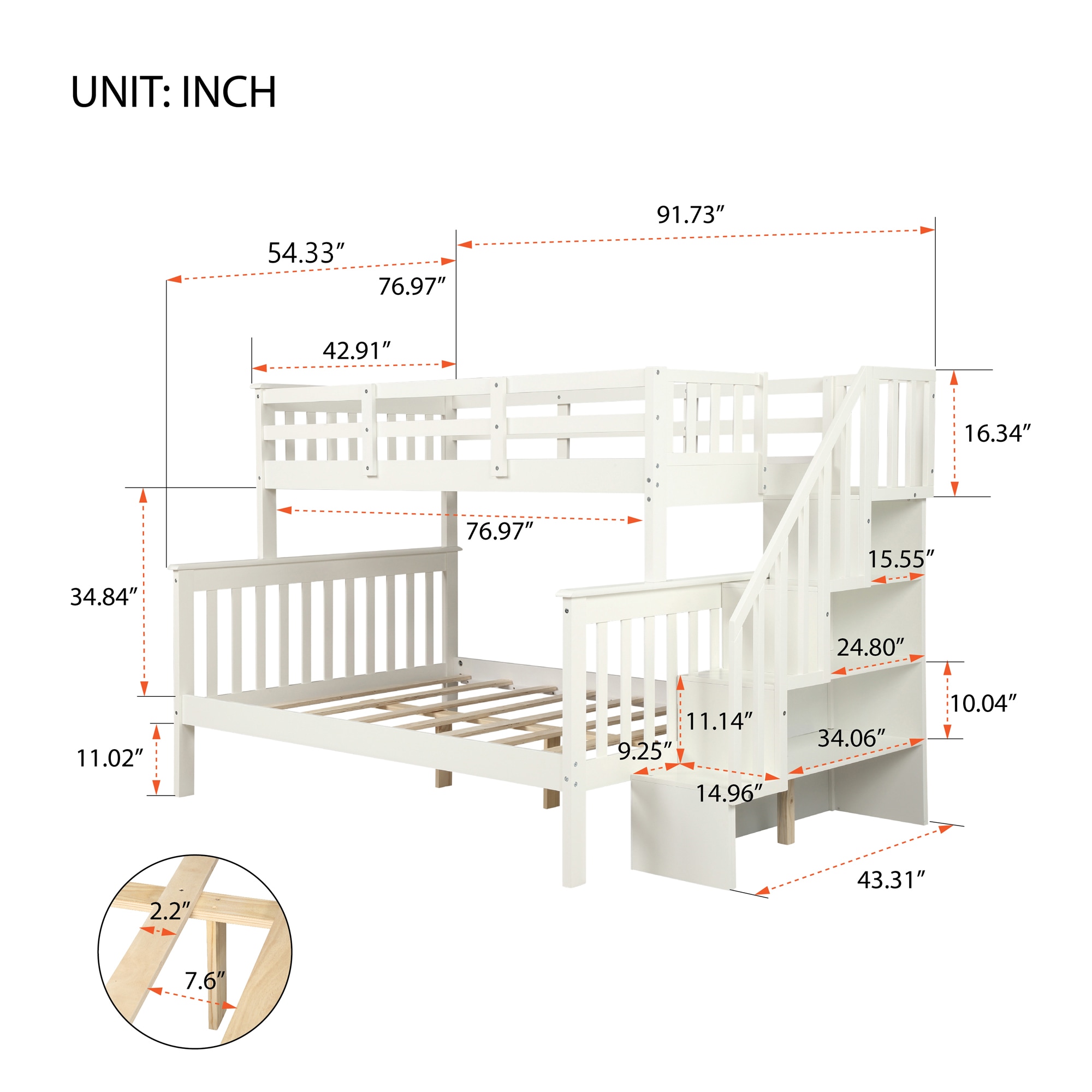 CASAINC LY-LP000019AAK Bunk-Beds - View #4