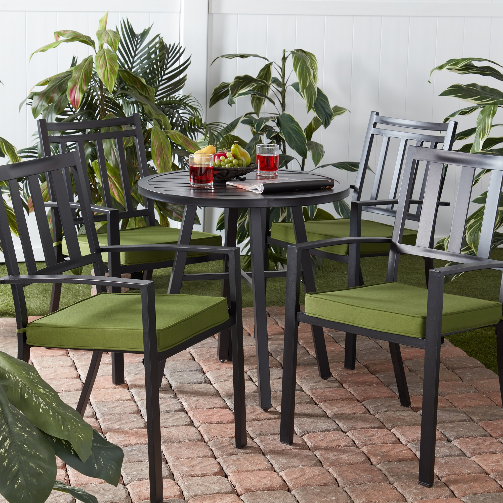 Greendale Home Fashions OP2100S4-HUNTER Patio-Furniture-Cushions - View #2