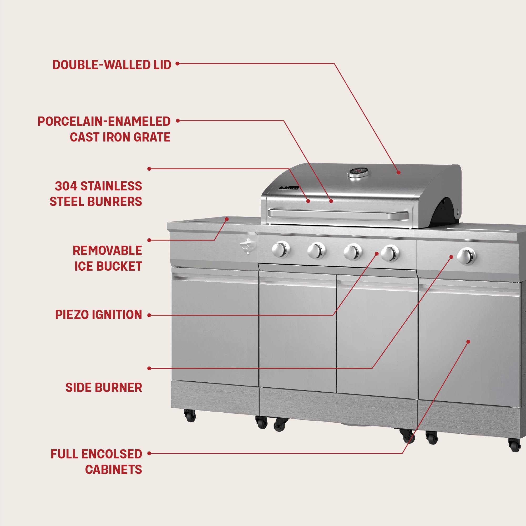 TYTUS TDT-021-0705 Gas-Grill - View #17