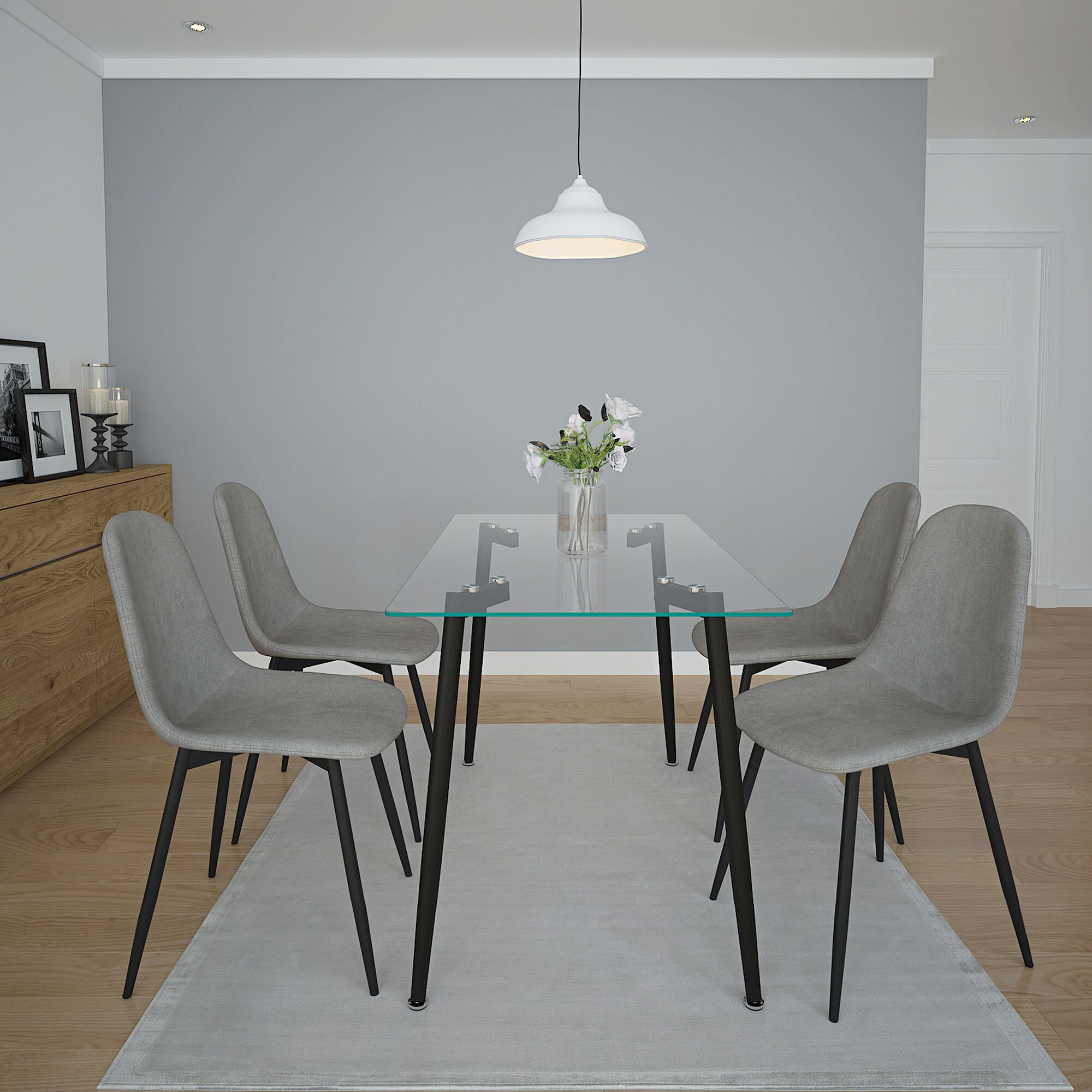 Worldwide Homefurnishings 202-606GY Dining-Chairs - View #3