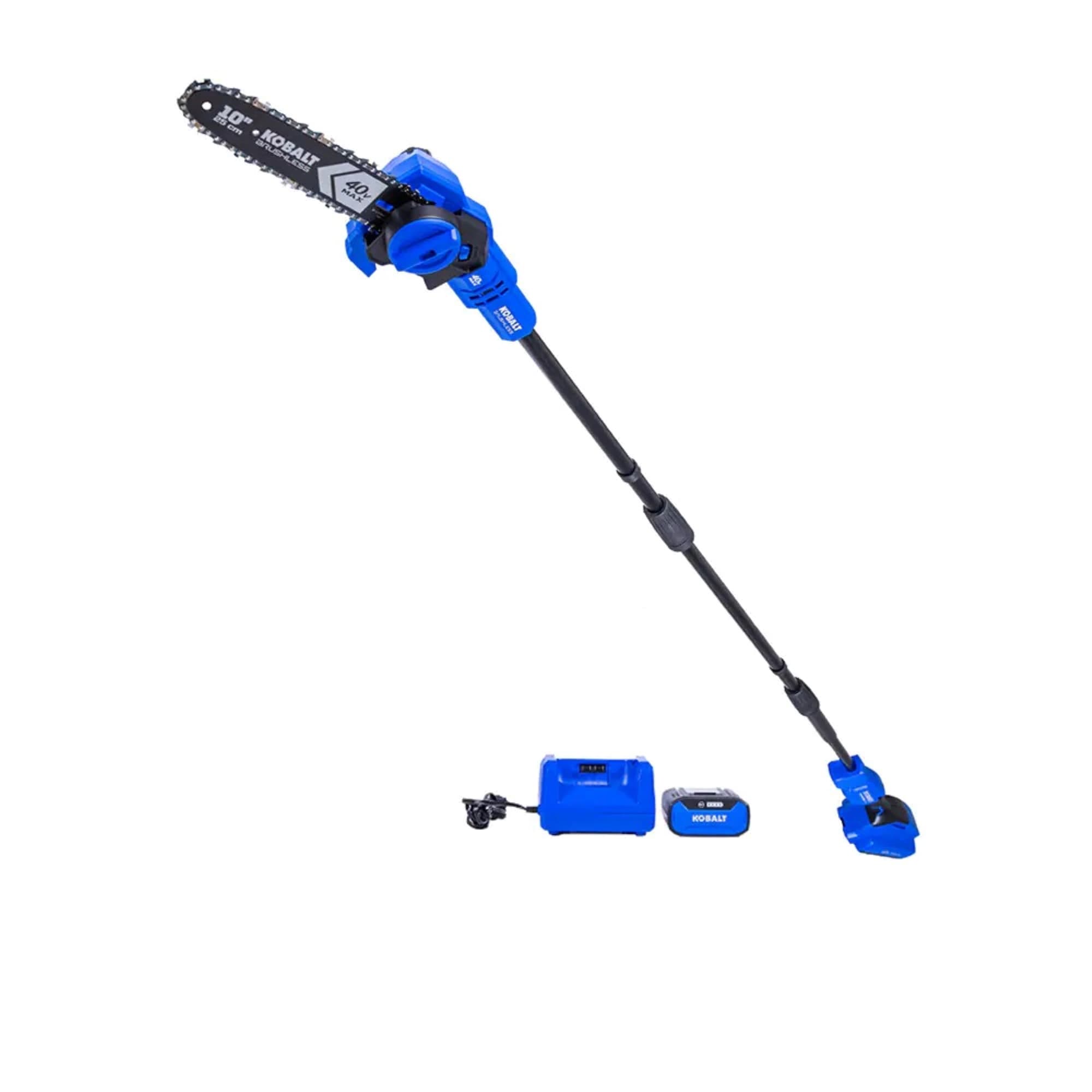 Kobalt KPS 1040A-03 Gen4 40-volt 10-in 2.0 Ah Battery Pole Saw Battery Included , Charger Included