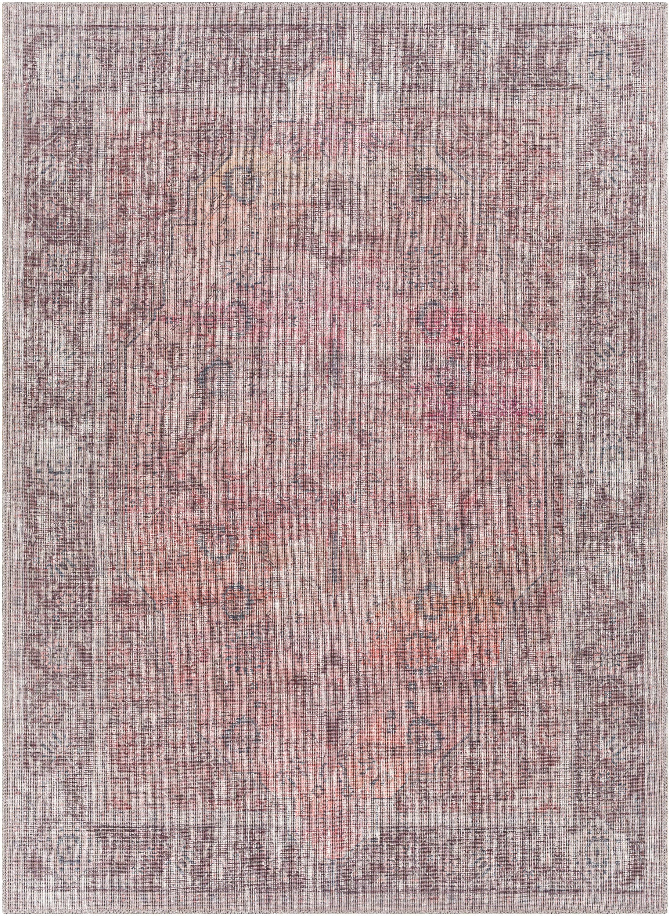 Artistic Weavers FRL2305-5373 Farrell 5 X 7 Red Indoor Medallion Oriental Machine Washable Area Rug